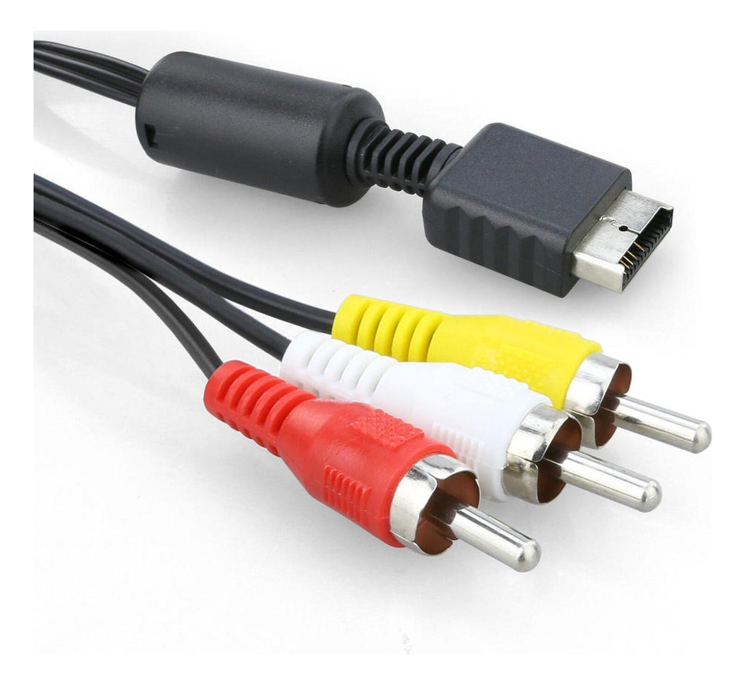 Cable Audio Video Para Playstation A Rca Av Ps1 Ps2 Ps3 Play 1 2 y 3-4