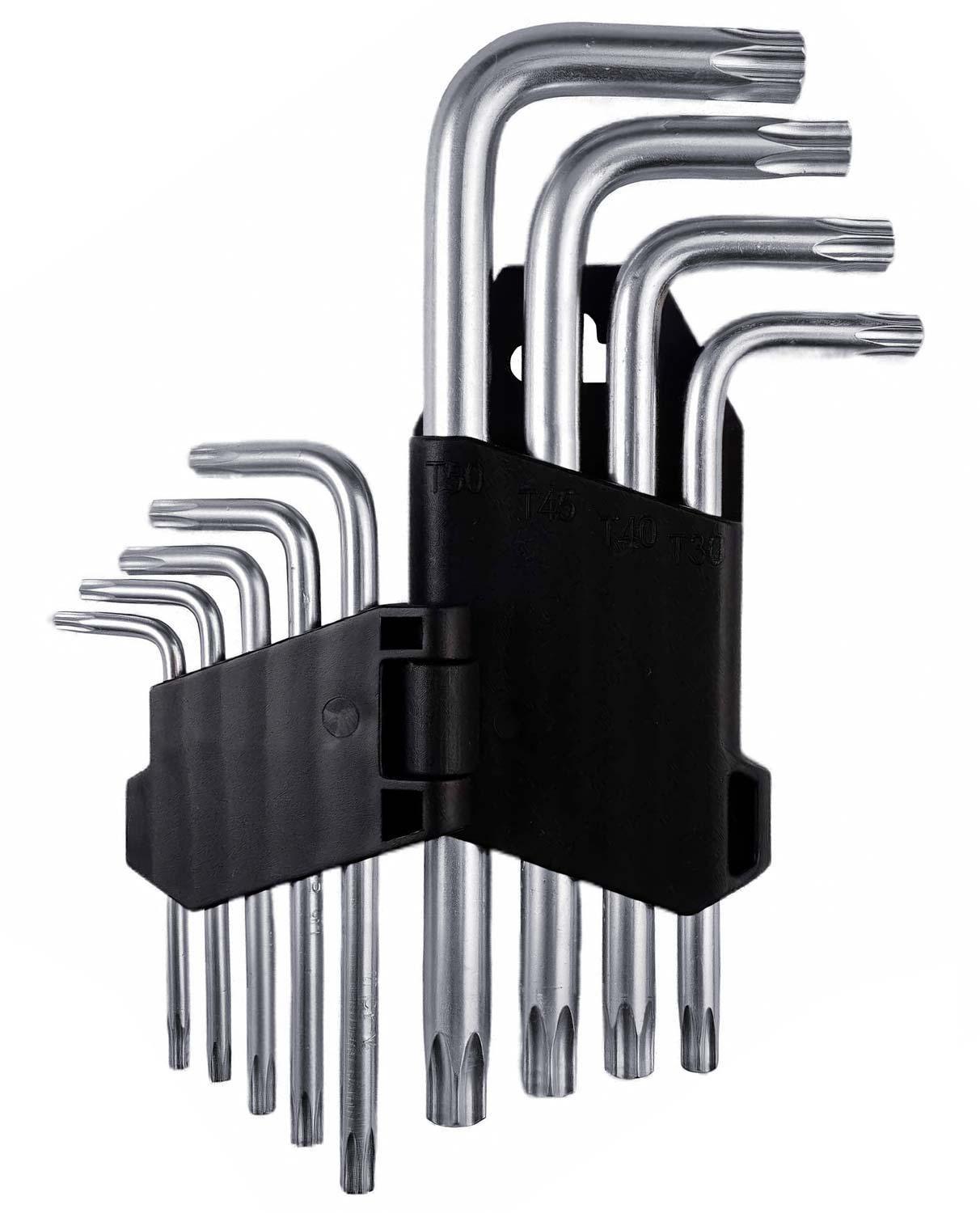 Set Herramienta De Llaves Punta Estrella Torx Hexagonal 9pcs-0