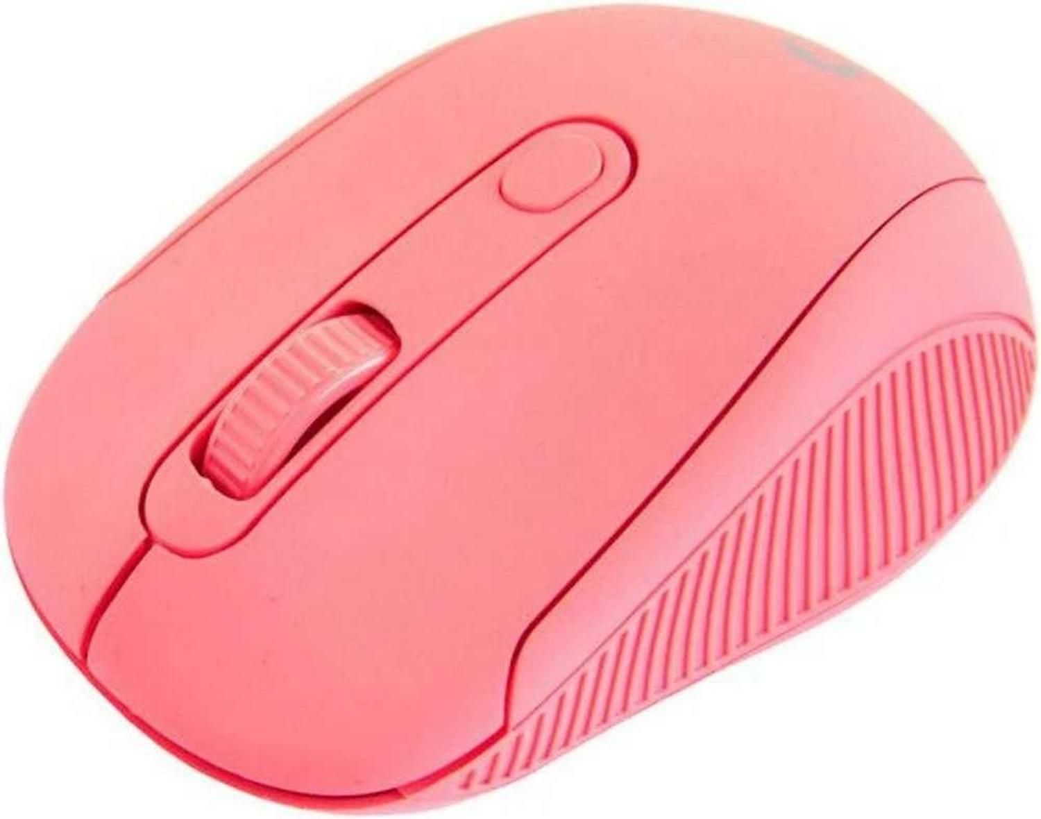 Mouse Inalambrico Rosa Usb Color Rosado Pc Notebook Pink-3