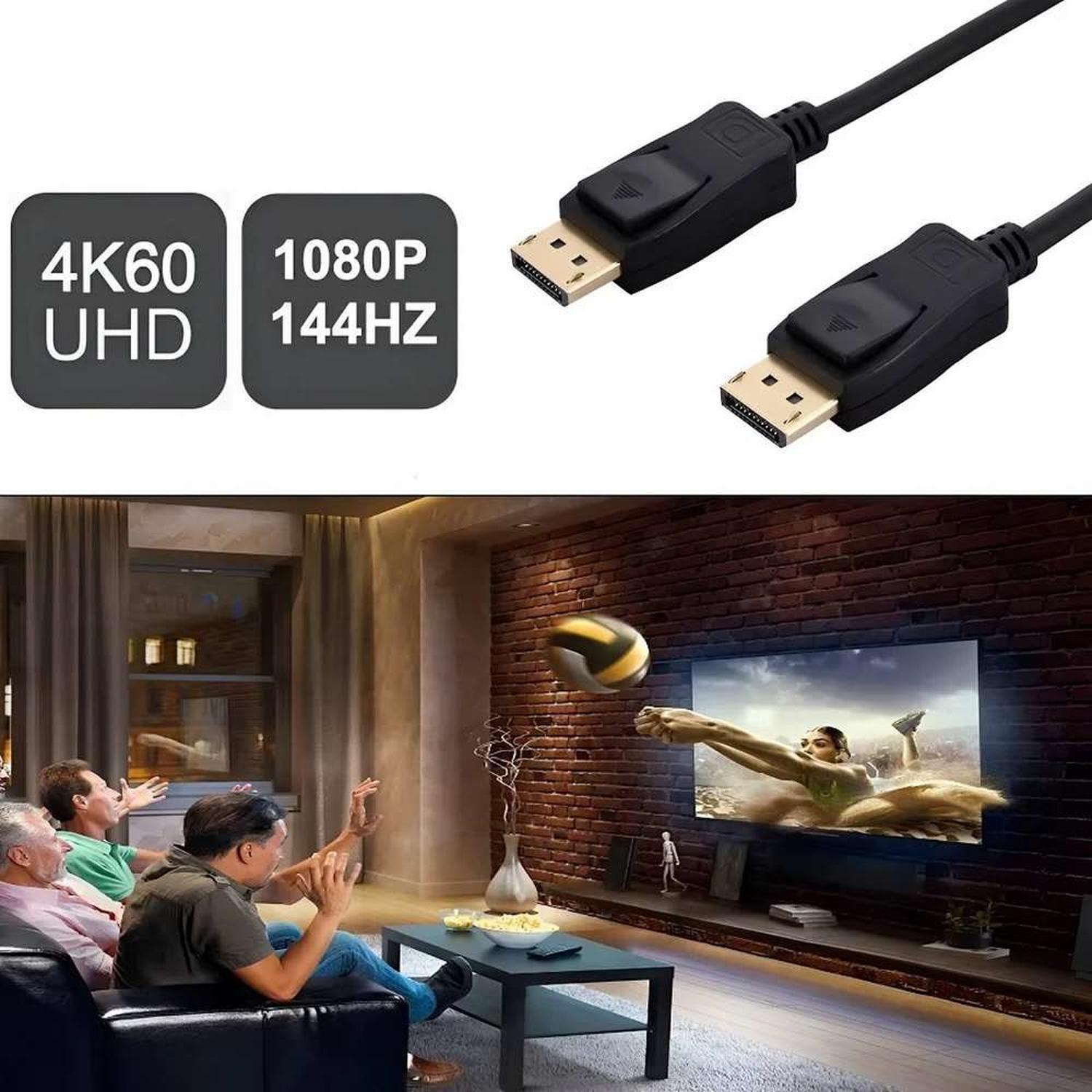 Cable Adaptador Conector Displayport Macho Monitor Proyector-6