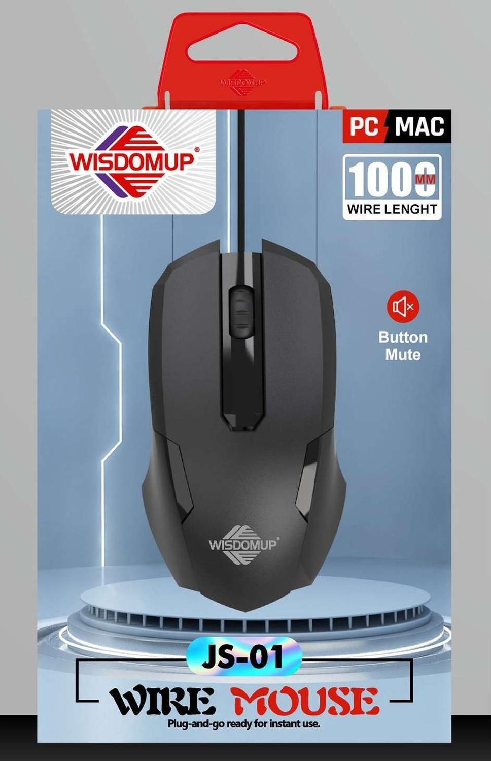 Mouse Optico Alambrico Cable Usb Pc Notebook Oficina Colegio-4