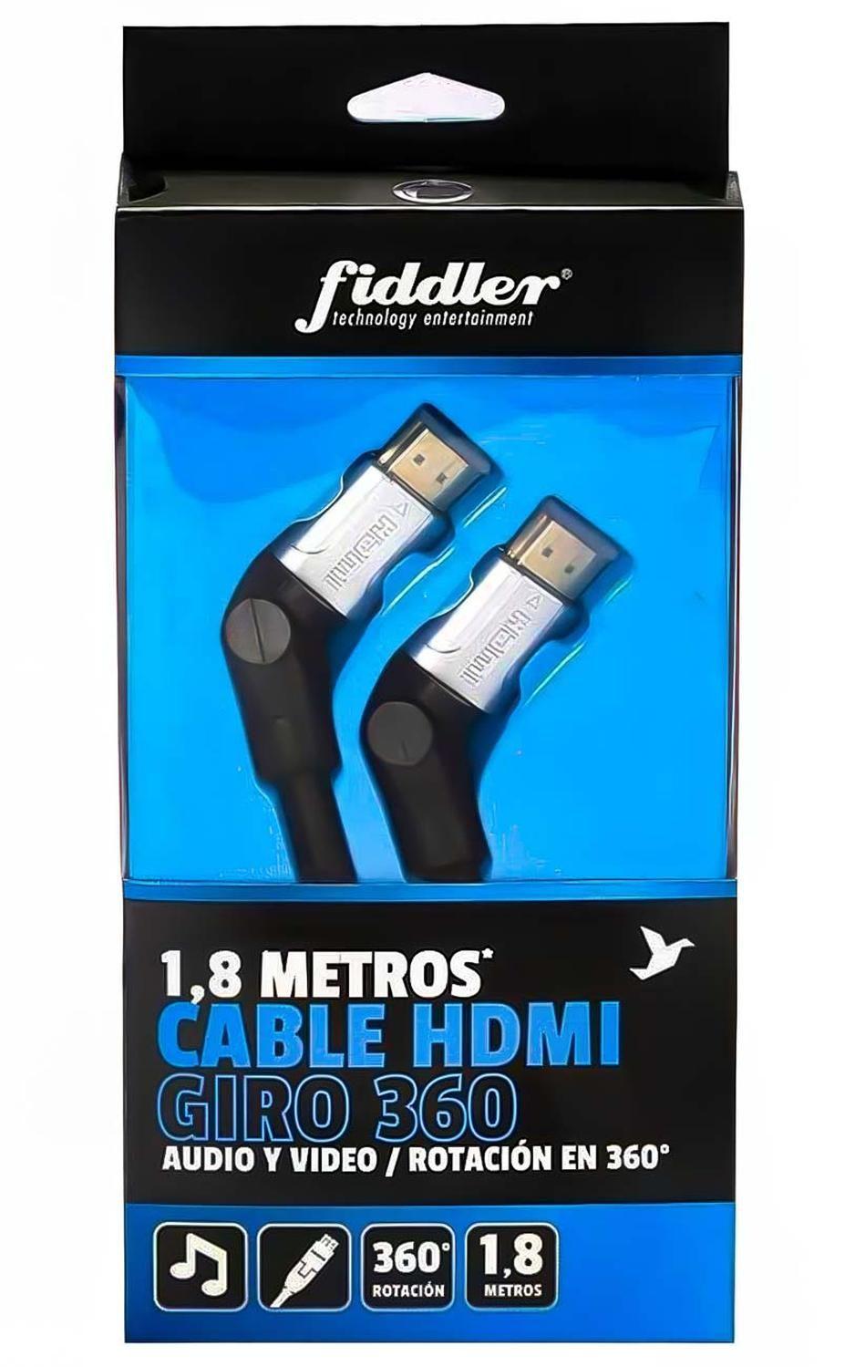 Cable En Angulo L Giratorio 360 Led Bluray Para Hdmi Ps3 Ps5-4