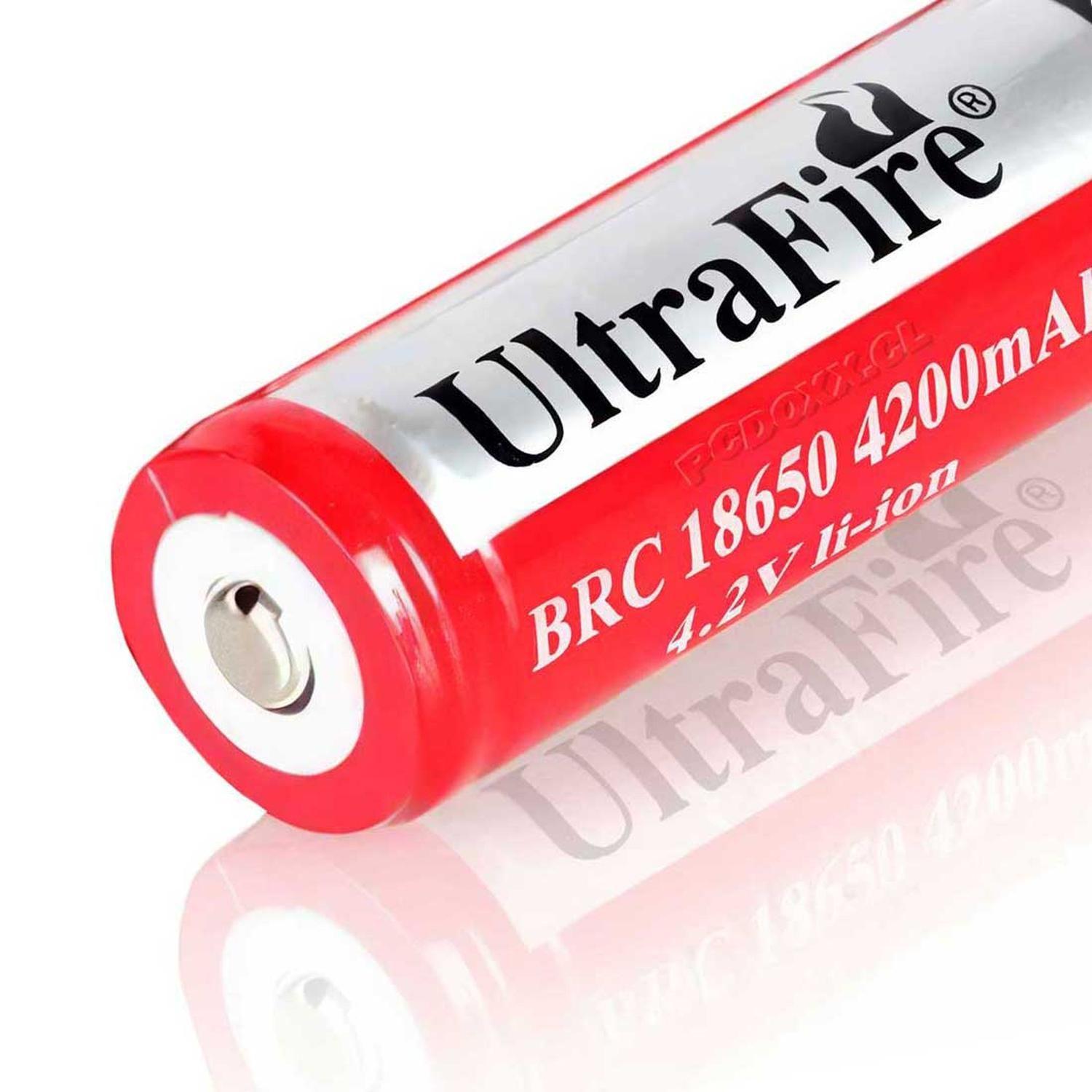 6X Pack Pila Recargable 18650 Bateria Mah Linterna Vapeador-4