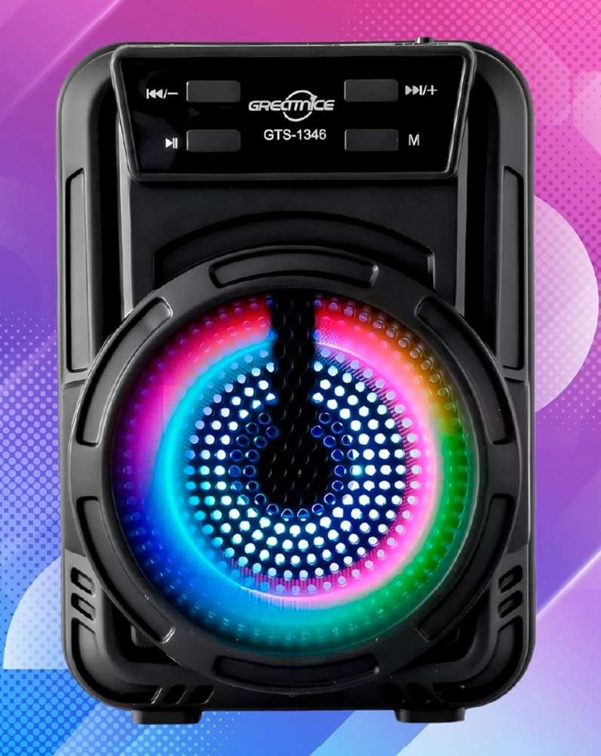 Mini Parlante Radio Bluetooth Luz Rgb Led Portatil Recargable-5