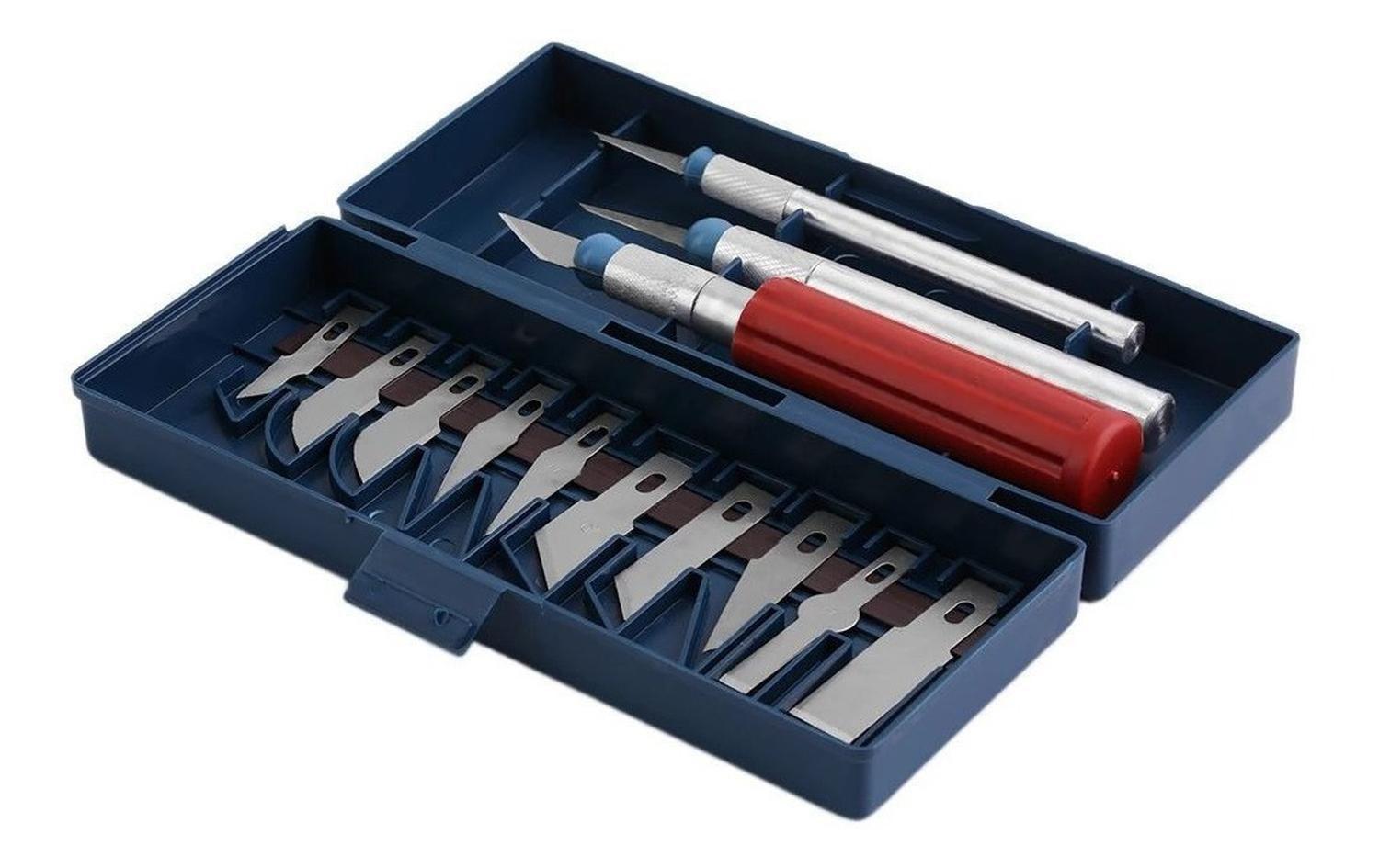 Bisturi Cortante Tipo Lapiz Con Cuchillas Metal Manualidades Diseño 9-3