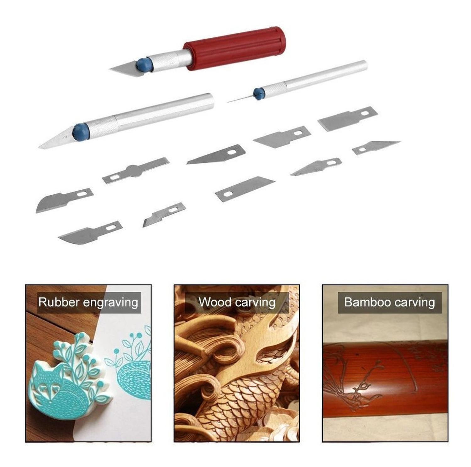 Bisturi Cortante Tipo Lapiz Con Cuchillas Metal Manualidades Diseño 9-7