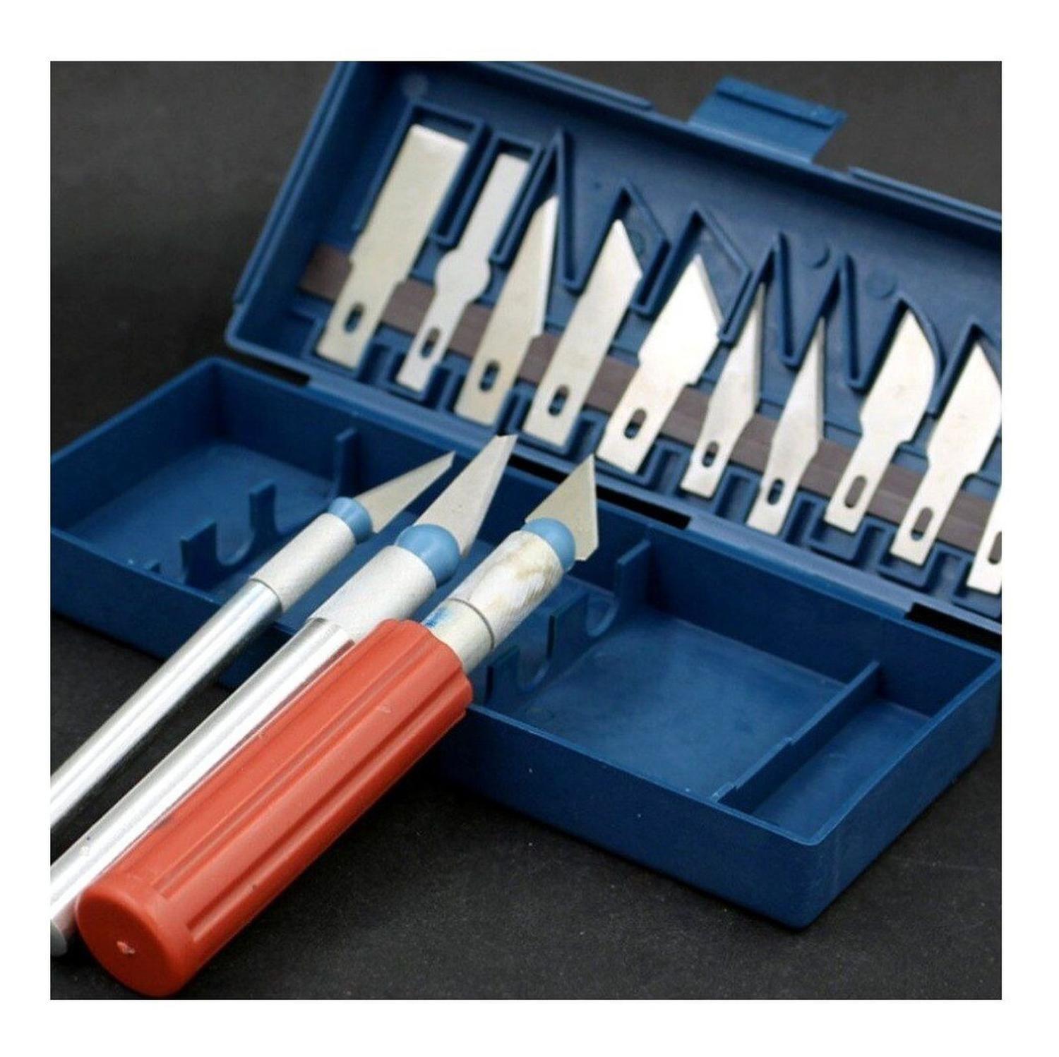 Bisturi Cortante Tipo Lapiz Con Cuchillas Metal Manualidades Diseño 9-8