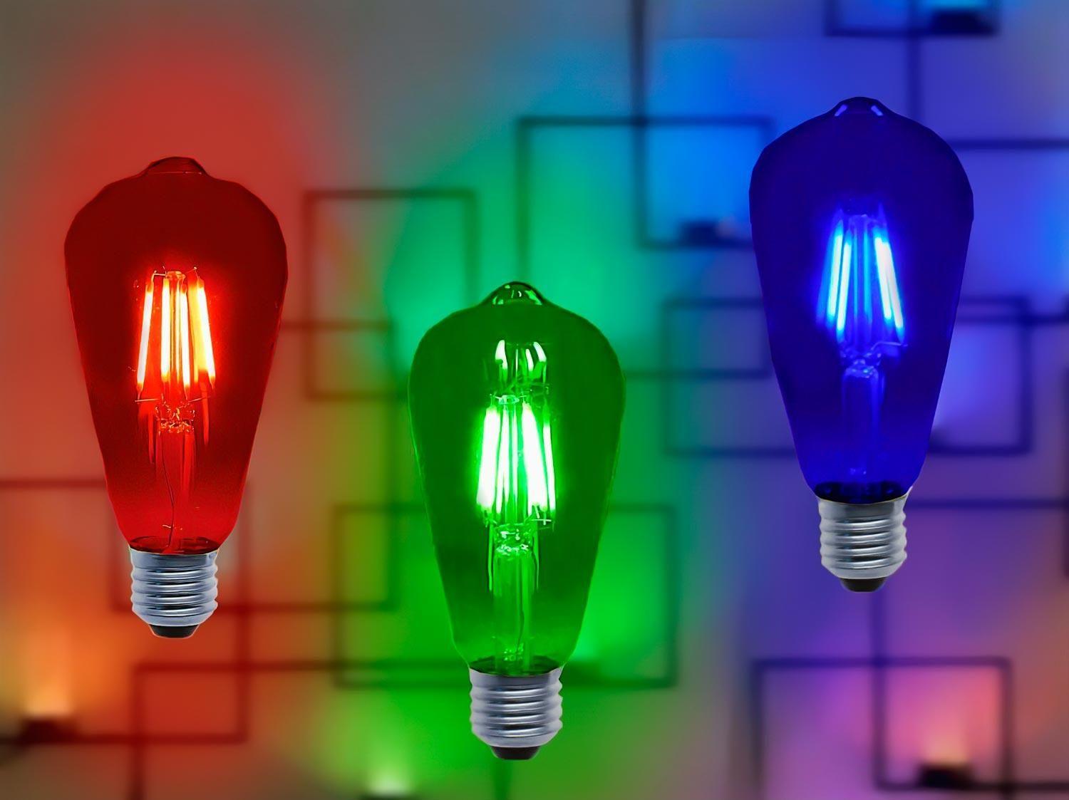 Ampolleta Vintage Luz Led Colores Fiesta Retro Decoracion-4