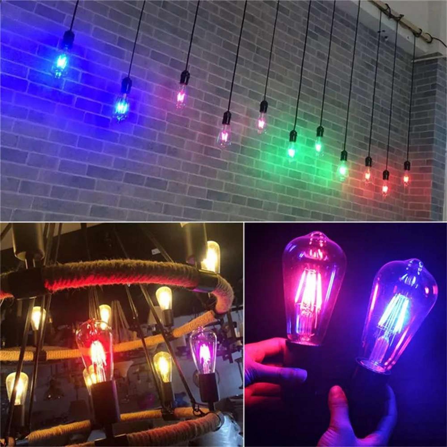 Ampolleta Vintage Luz Led Colores Fiesta Retro Decoracion-7