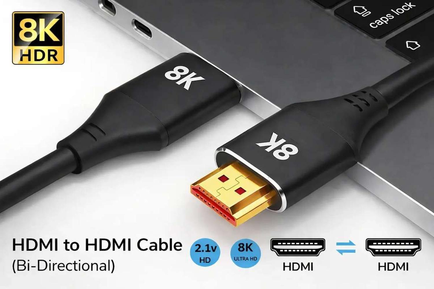 Cable Para Hdmi 1.5 Mtrs 8k Full Hd 2.1 Smar Tv Led Ps3 Xbox-3