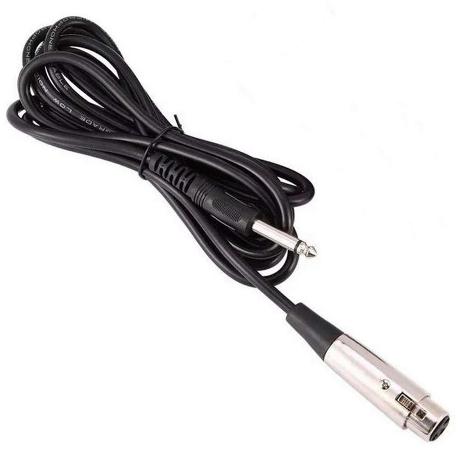Cable XLR Canon a Plug 6.3mm Guitarra Microfono Amplificador-6
