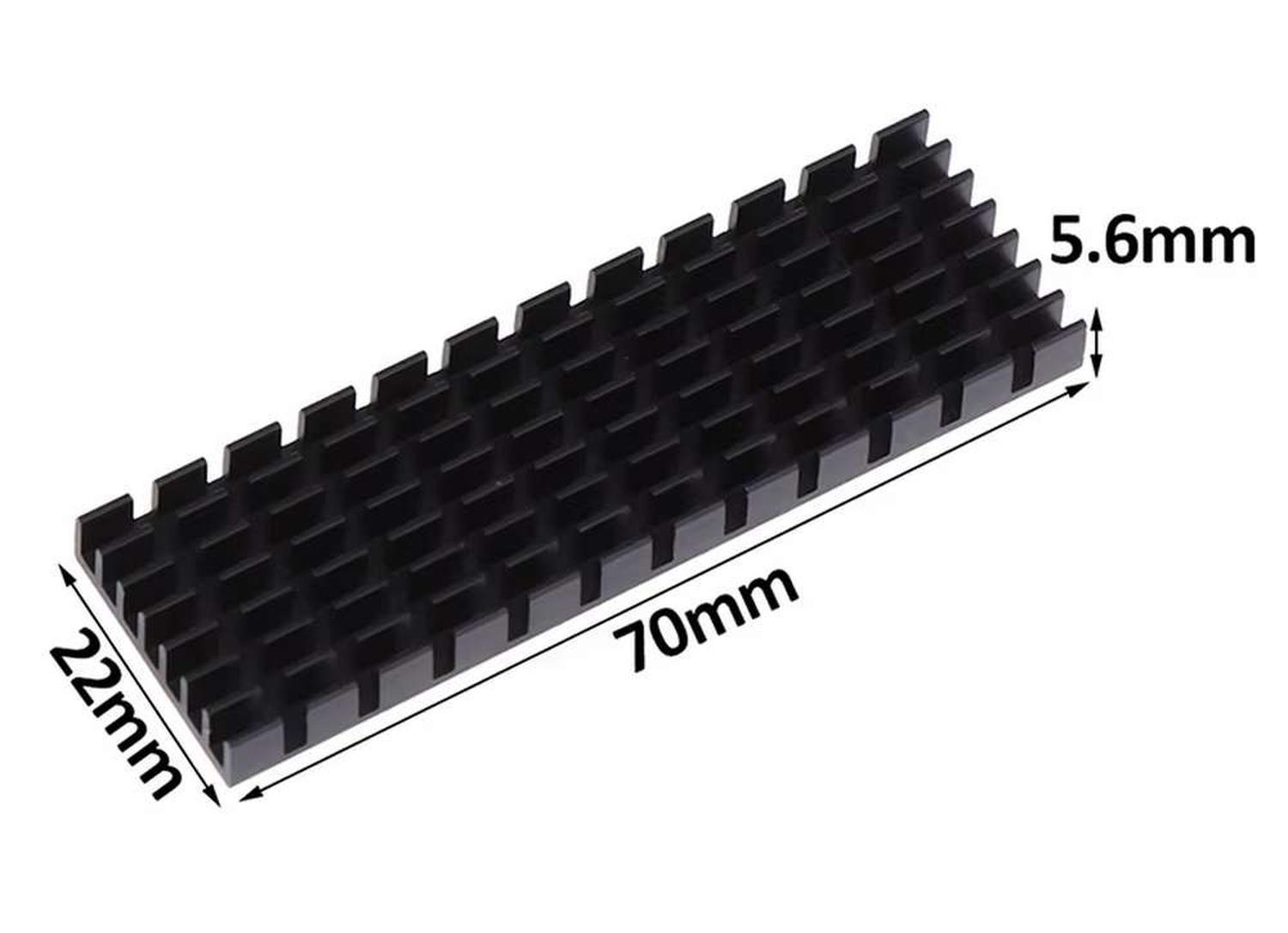Disipador Disco SSD 2280 Solido M.2 NVME NGFF M2 Calor Aluminio-4