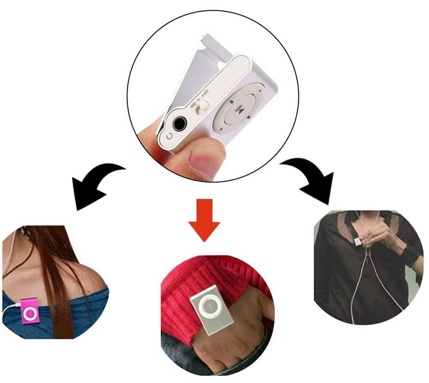 Reproductor Mp3 Recargable Usb Portatil Clip Musica Colores-6