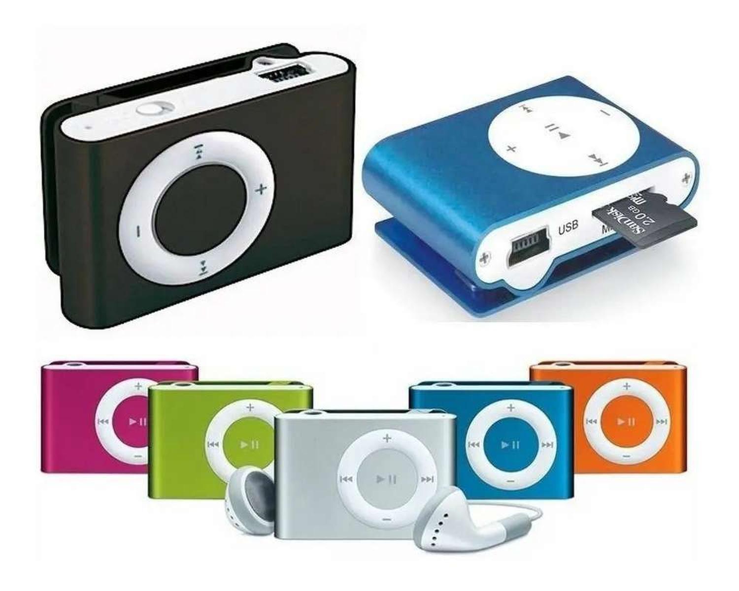 Reproductor Mp3 Recargable Usb Portatil Clip Musica Colores-9
