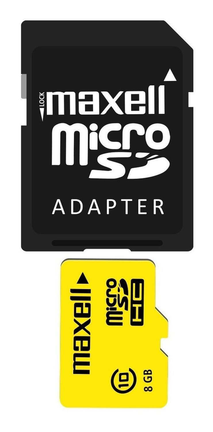 Tarjeta Memoria 8gb Micro Sd Maxell Original + Adaptador Sd-0