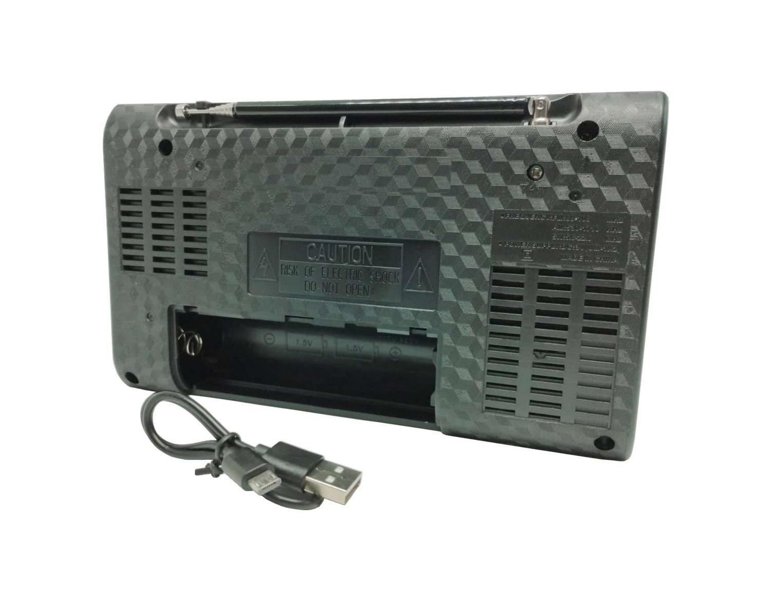 Radio Parlante Vintage Portatil Recargable Pilas Fm Am-5