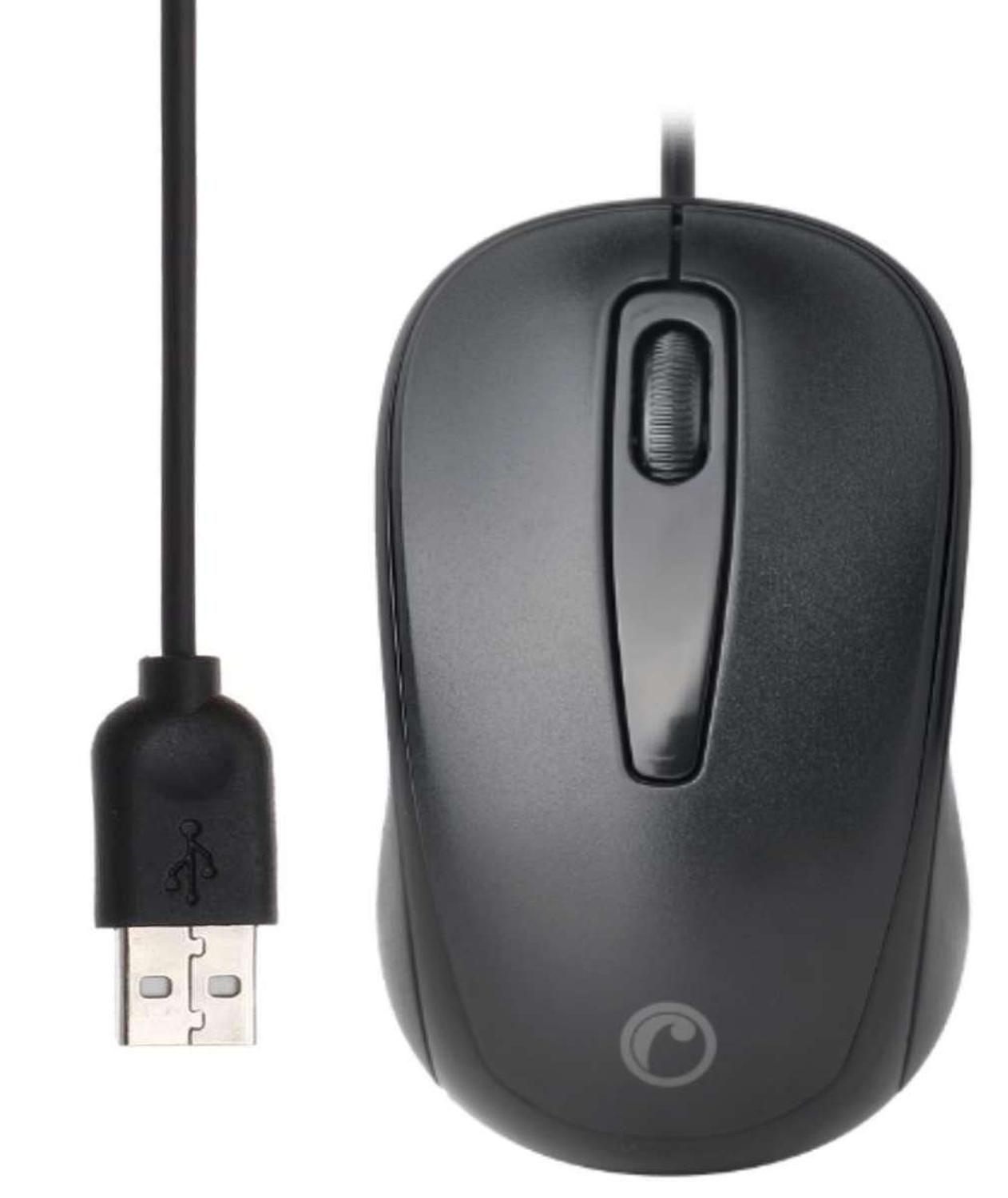 Mouse Alambrico Cable Usb Optico Pc Notebook Oficina Colegio-0