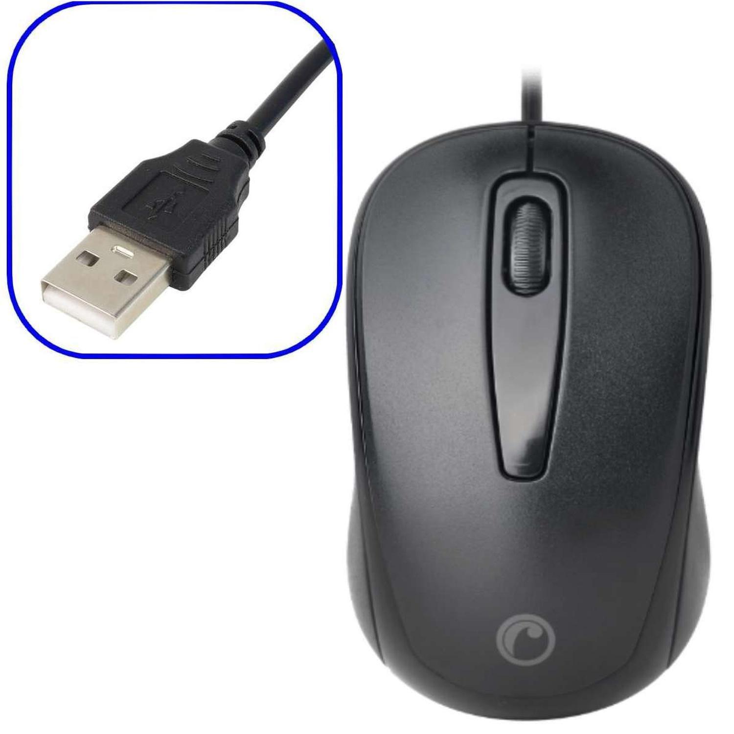 Mouse Alambrico Cable Usb Optico Pc Notebook Oficina Colegio-1