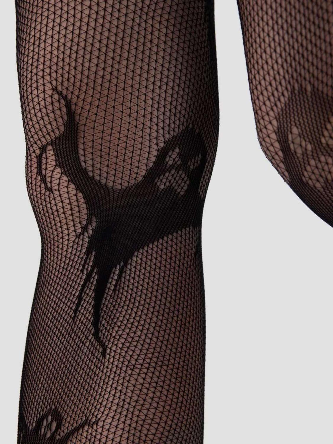 Pantys Media Malla Mujer Gotica Halloween Panties Estandar Diseño 4-6