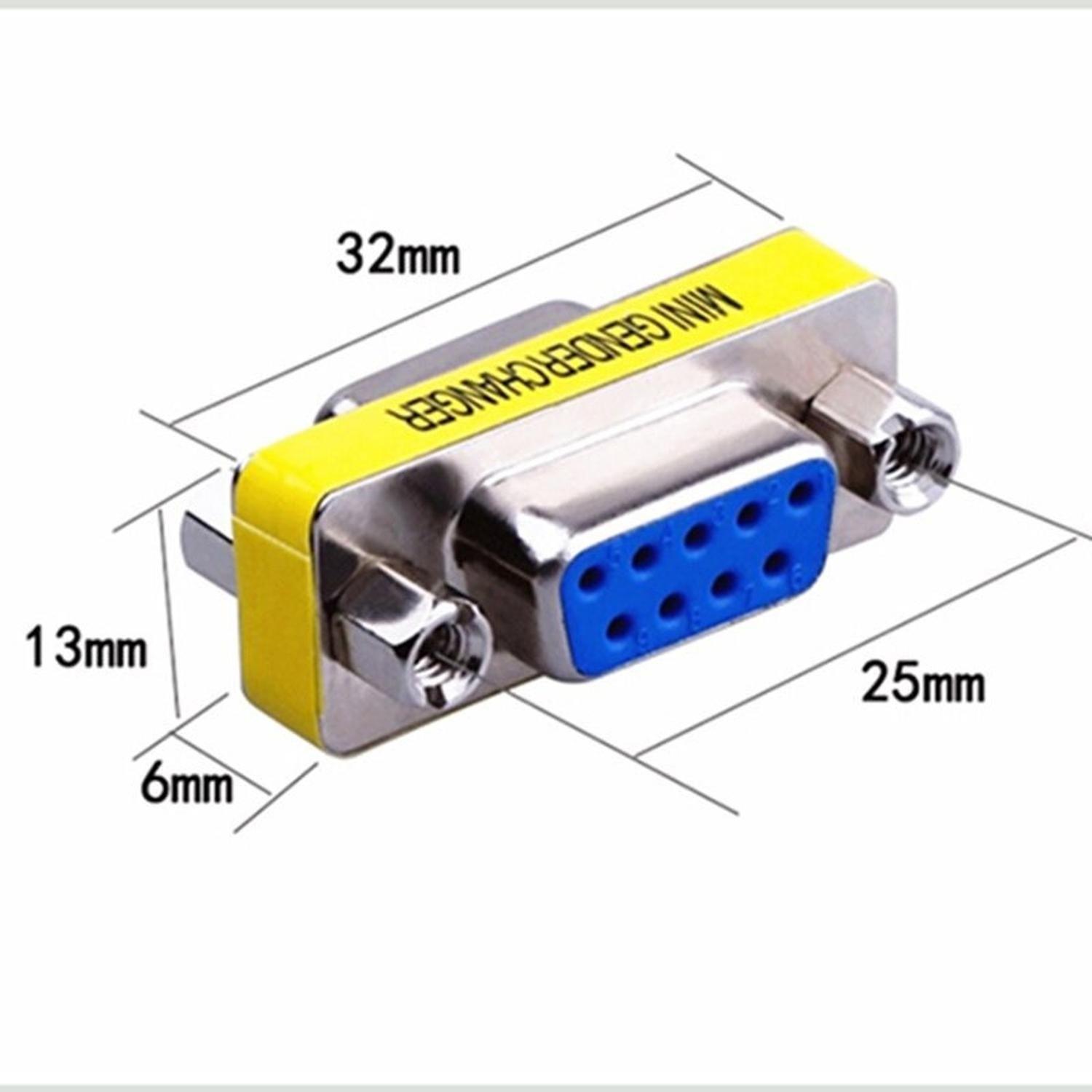 Copla Serial Rs232 9 Pines Adaptador Db9 Hembra Hembra 9 Pin-3