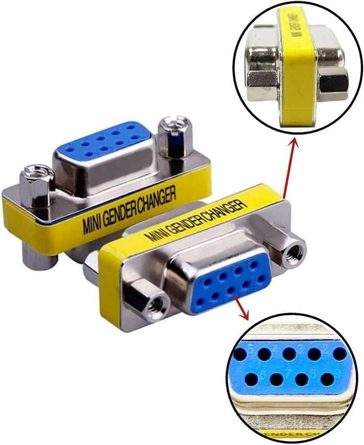 Copla Serial Rs232 9 Pines Adaptador Db9 Hembra Hembra 9 Pin-4