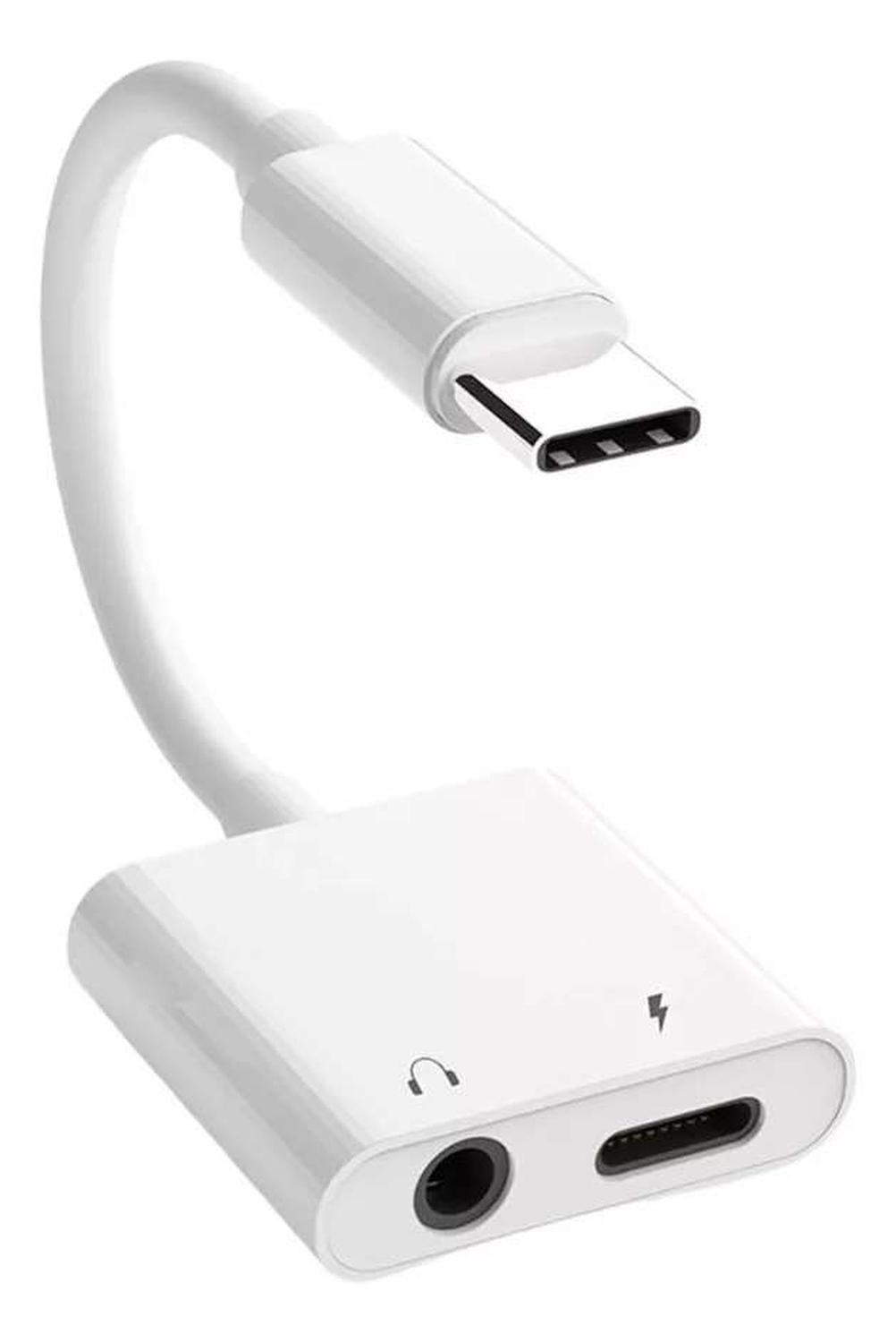 Cable Adaptador Usb Tipo C A Audífonos Audio Carga Celular-0