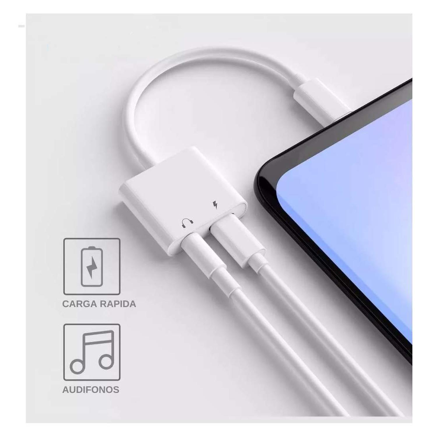 Cable Adaptador Usb Tipo C A Audífonos Audio Carga Celular-3