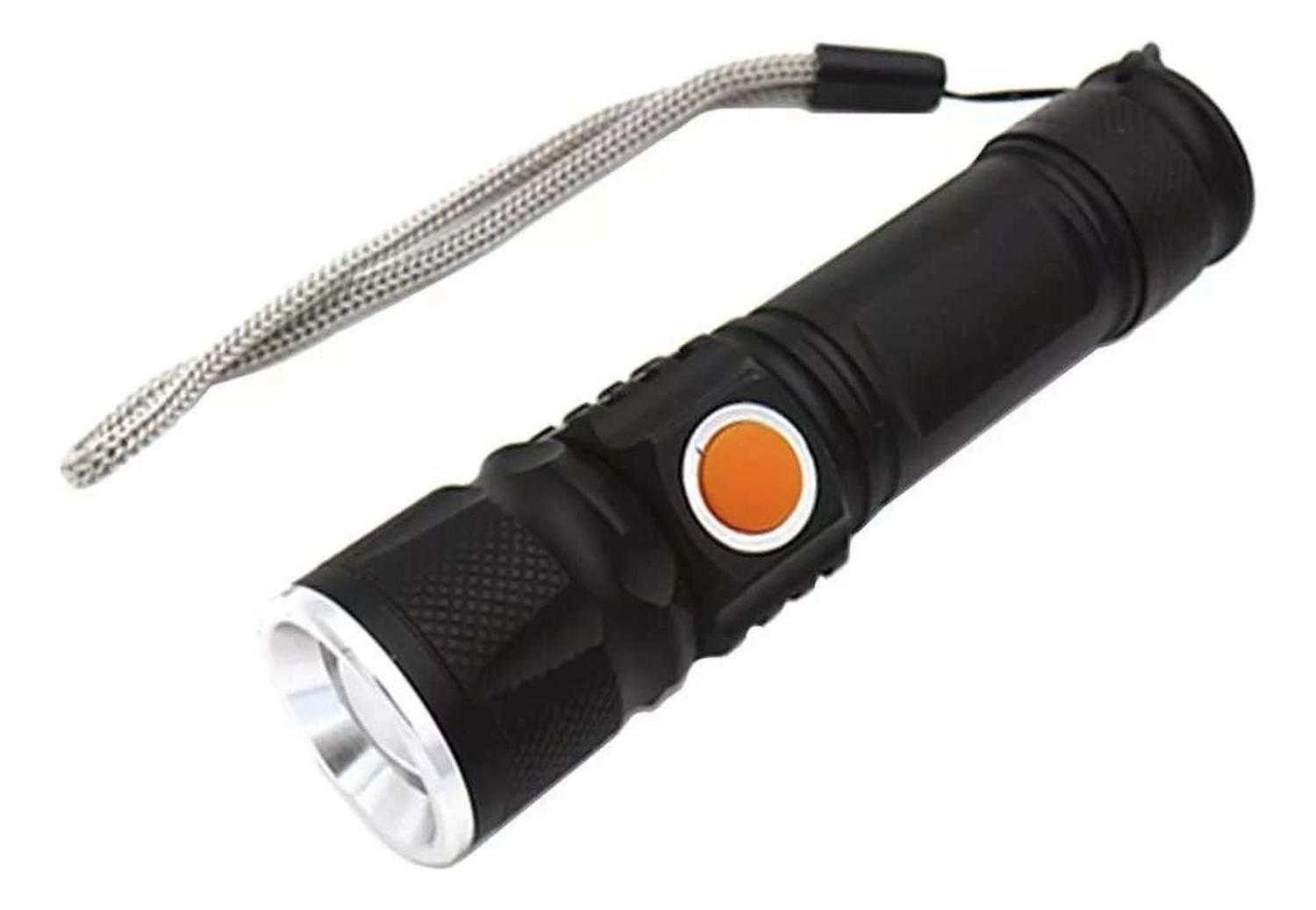 Linterna Led Uv Recargable Usb Alto Alcance Ultravioleta-0