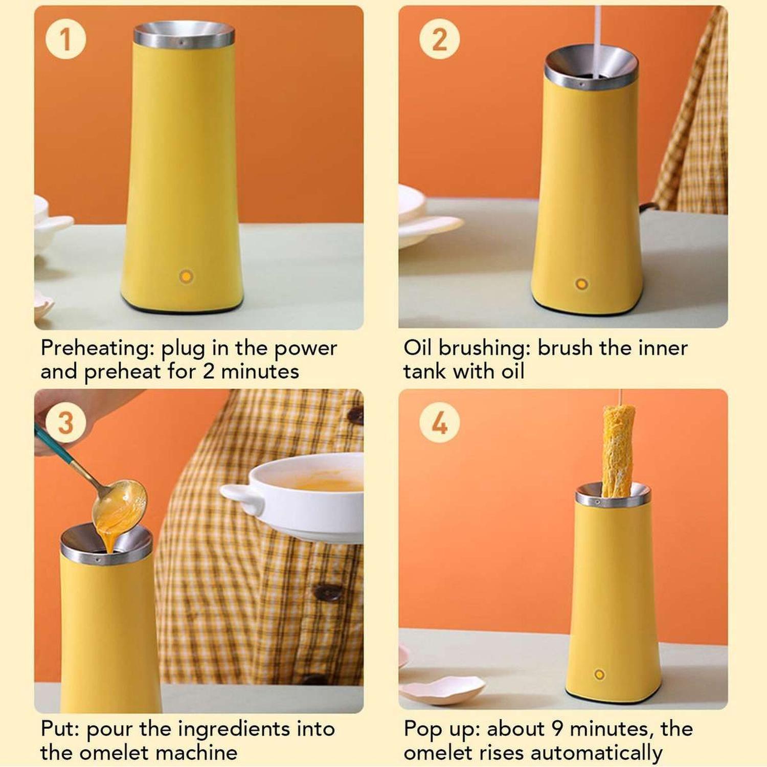 Maquina Omelette Rollos de Huevo Roller Cocina Egg Crepes-3