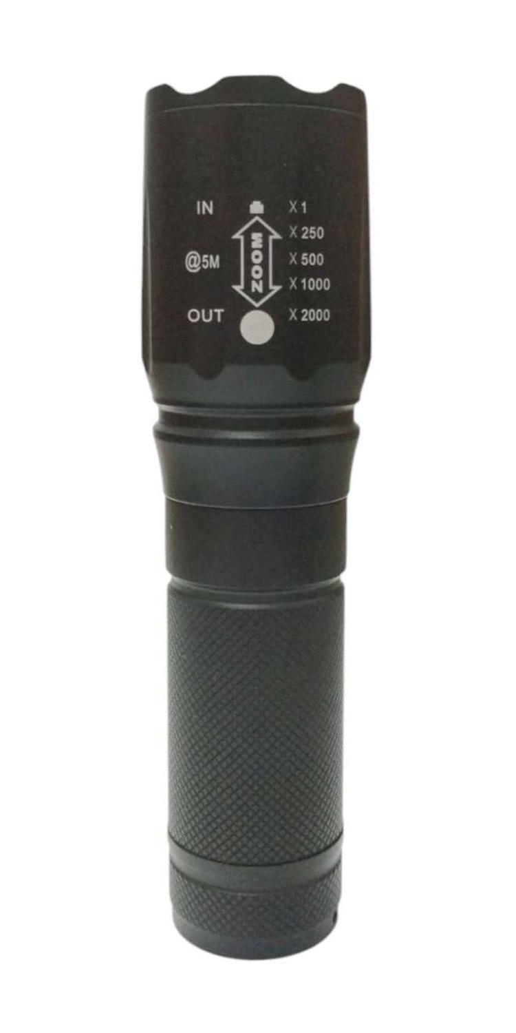 Linterna Tactica Retractil Zoom Luz Led Alta Potencia A Pilas-1