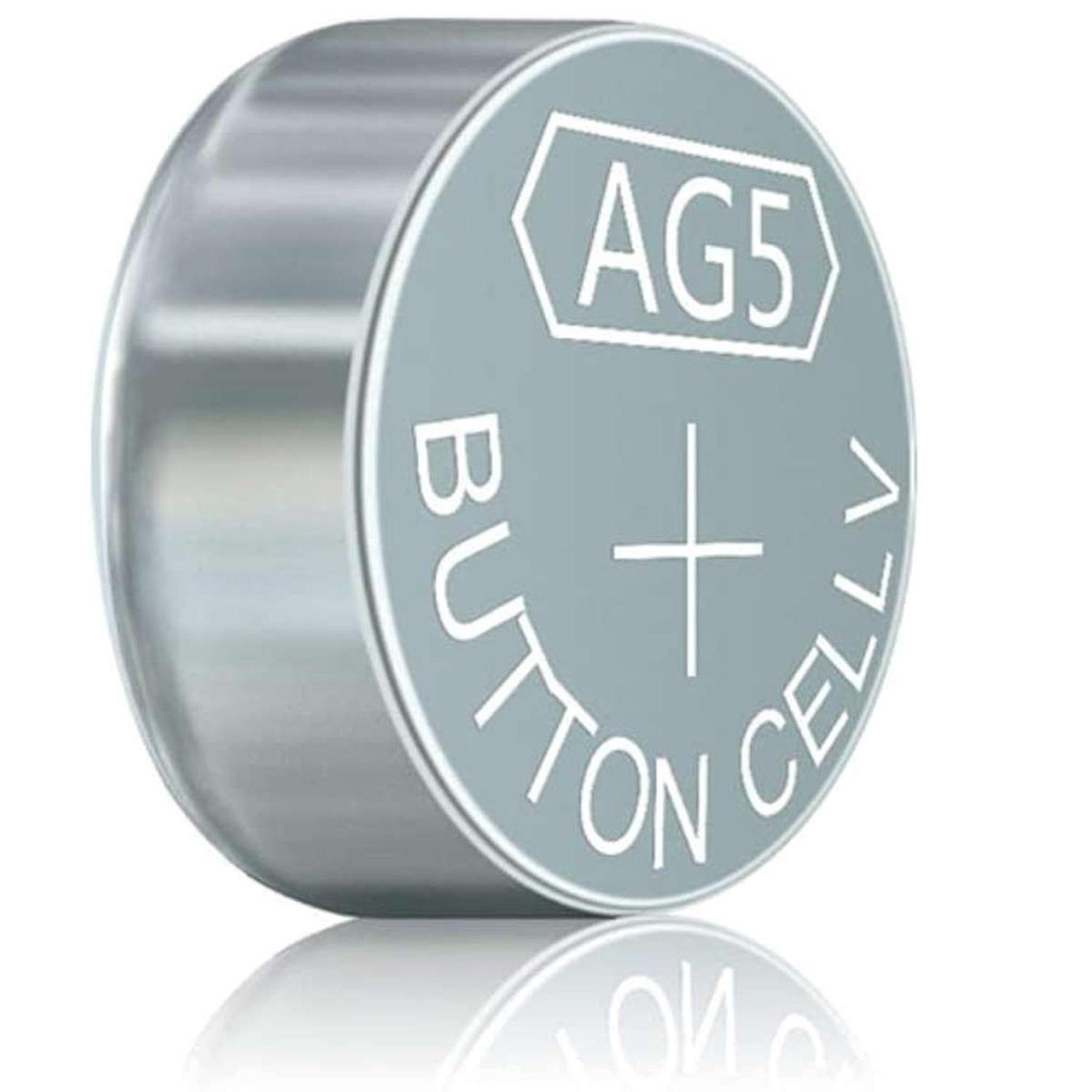10x Pila Batería De Boton Reloj Calculadora AG5 LR754 LR48 393A-0