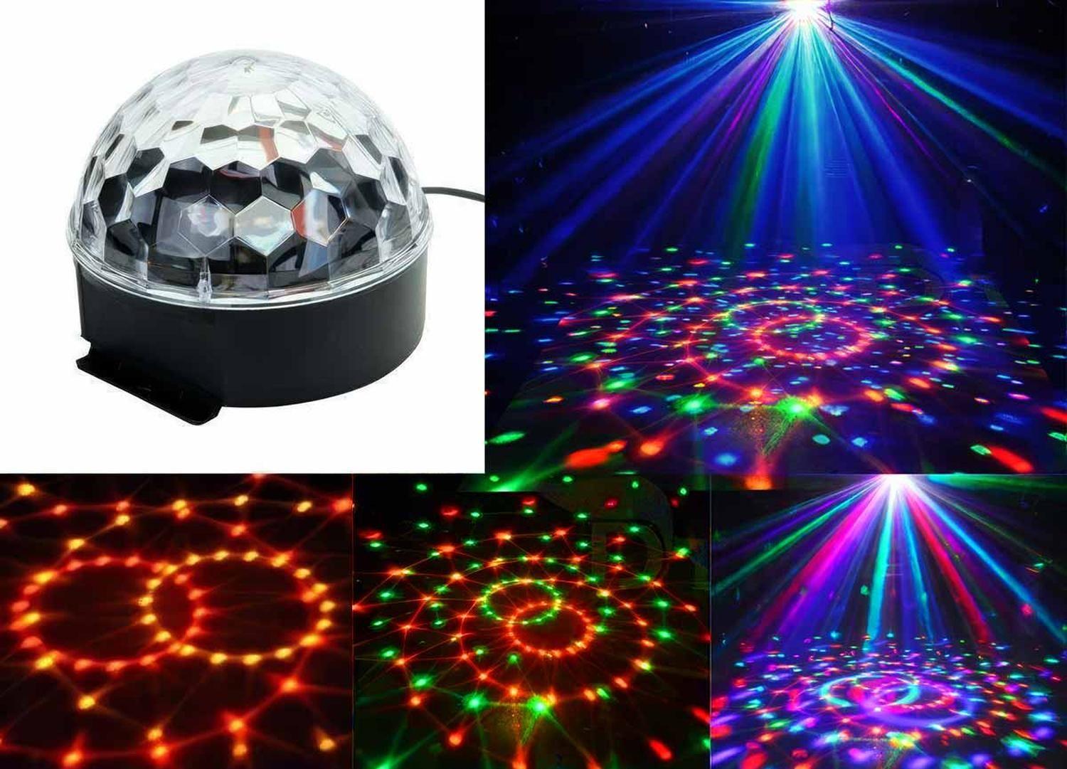 Parlante Bola Disco Mp3 Luces Led Para Fiesta Cumpleaños Etc-4