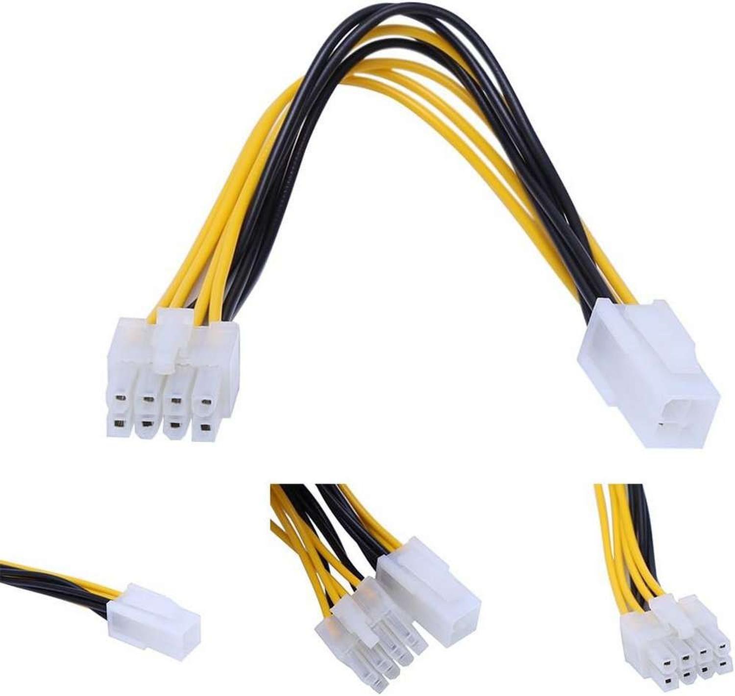 Adaptador Fuente Poder Atx 4 Pin 8 Pines Cpu Placa Madre Eps-3