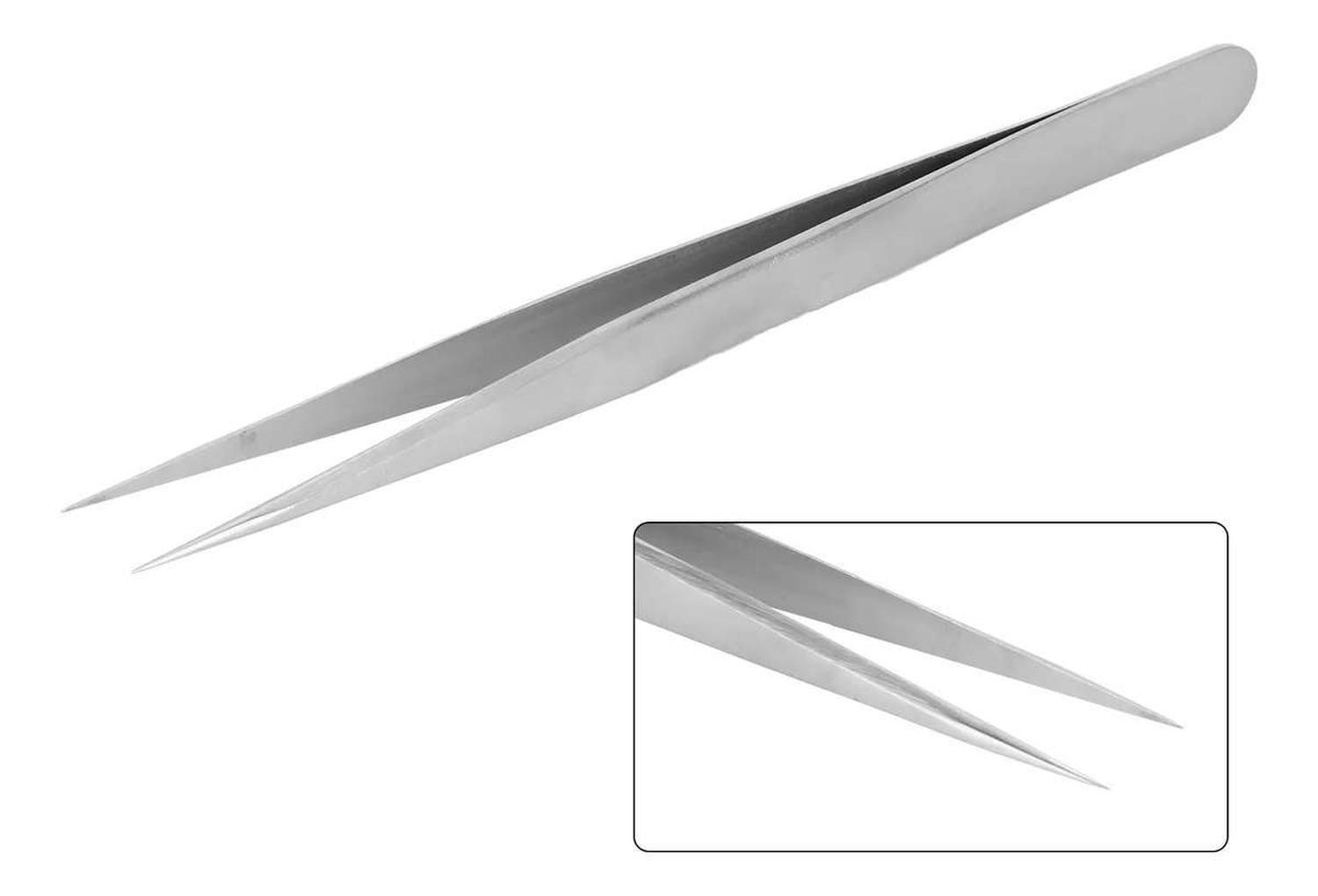 Pinza Recta Precision Punta Fina Acero Inoxidabe Herramienta-5