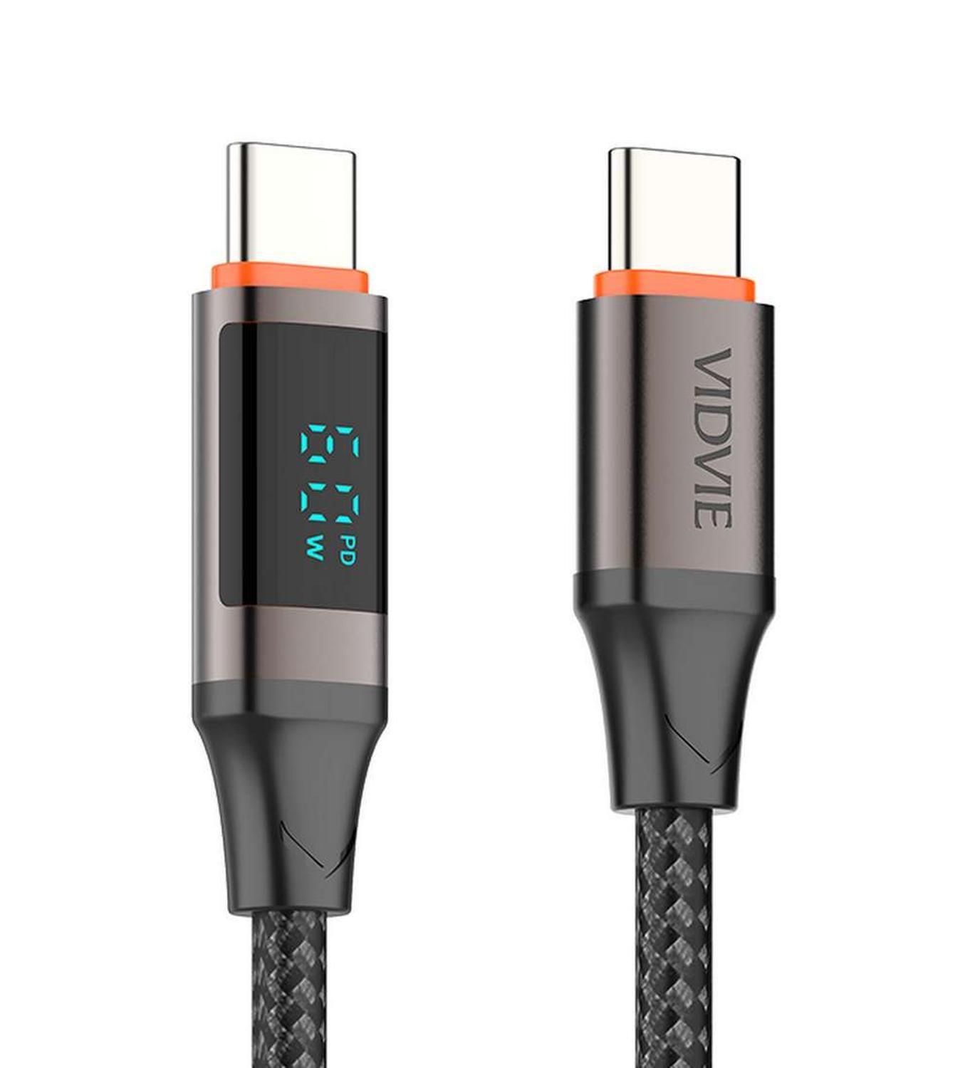 Cable Usb Con Pantalla Led Tipo C Macho Macho Para Macbook - CB4036C&C-0