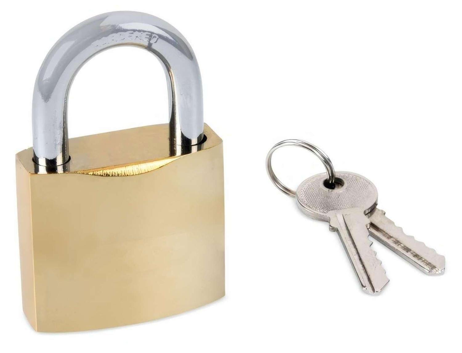 Candado A Llave 25mm Metal Maleta Casillero Equipaje Locker-1