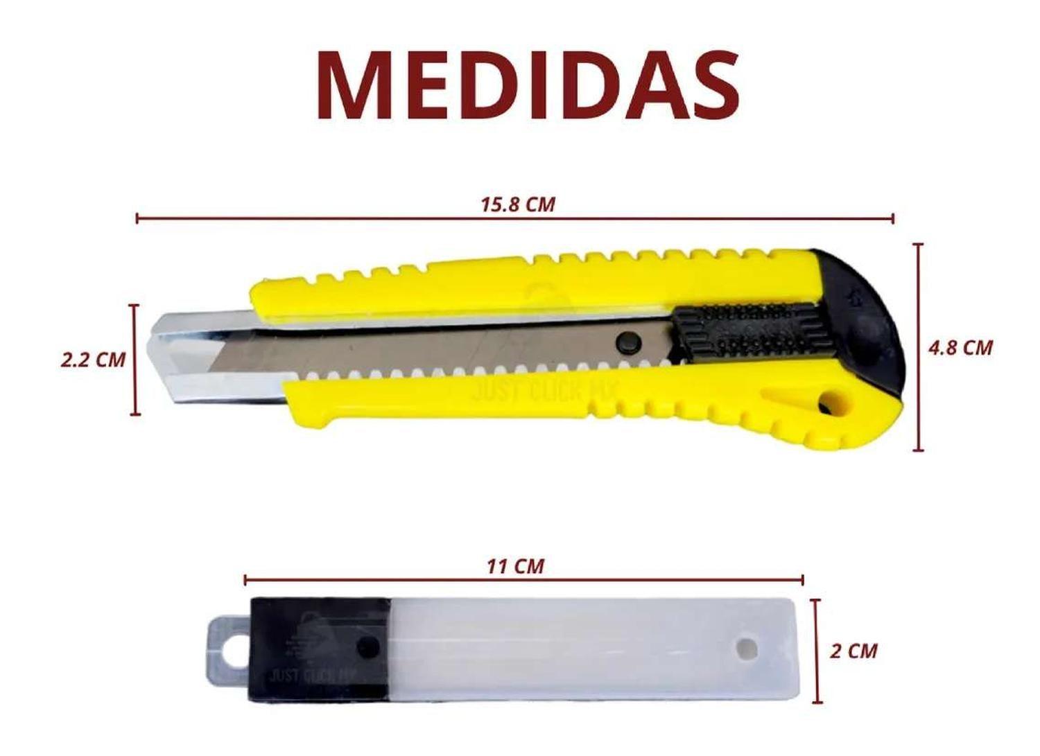 Corta Carton Cutter Cartonero Retractil Papeleria Cortante-3