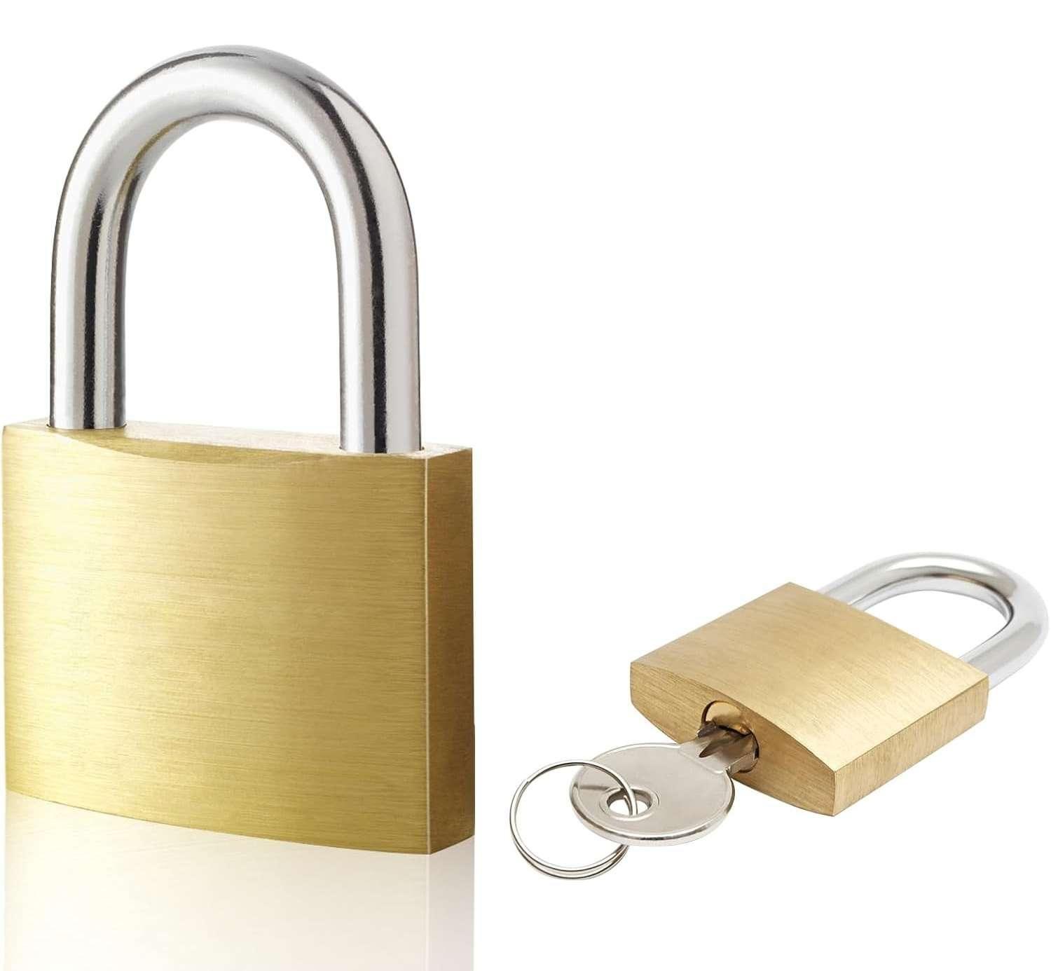 Candado A Llave 32mm Metal Maleta Casillero Equipaje Locker-3