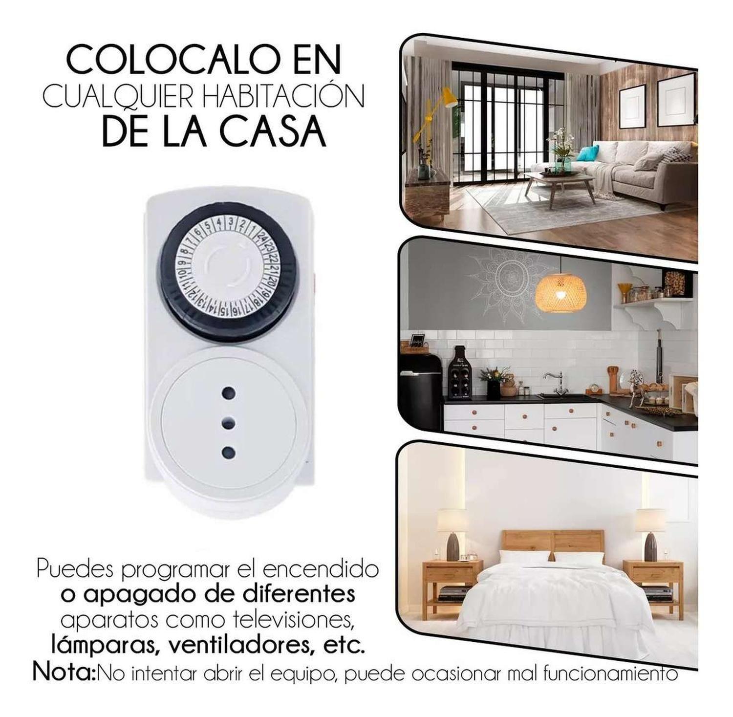 Timer Control Luz Programable Electrico Temporizador Robos-5