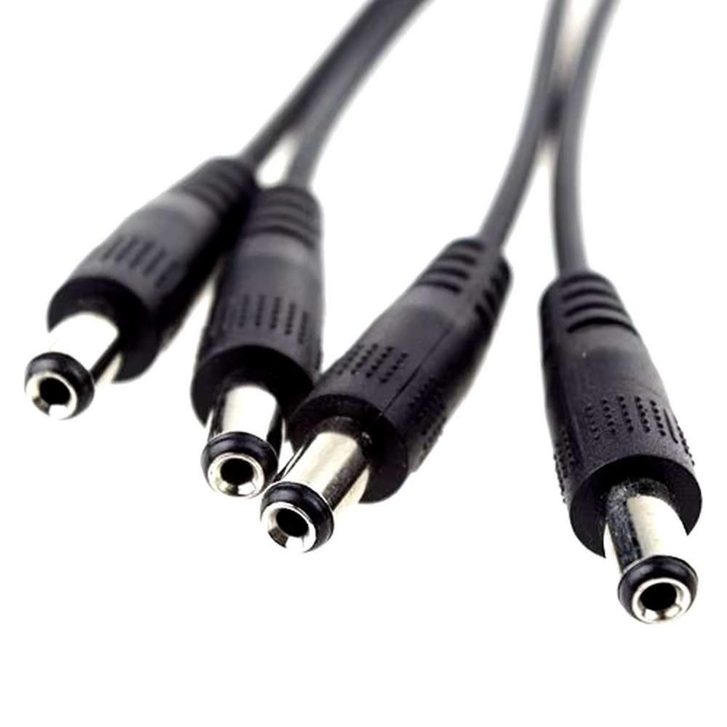 Cable Poder Splitter Camara Seguridad 4 Salidas Jack 5.5*2.5-4