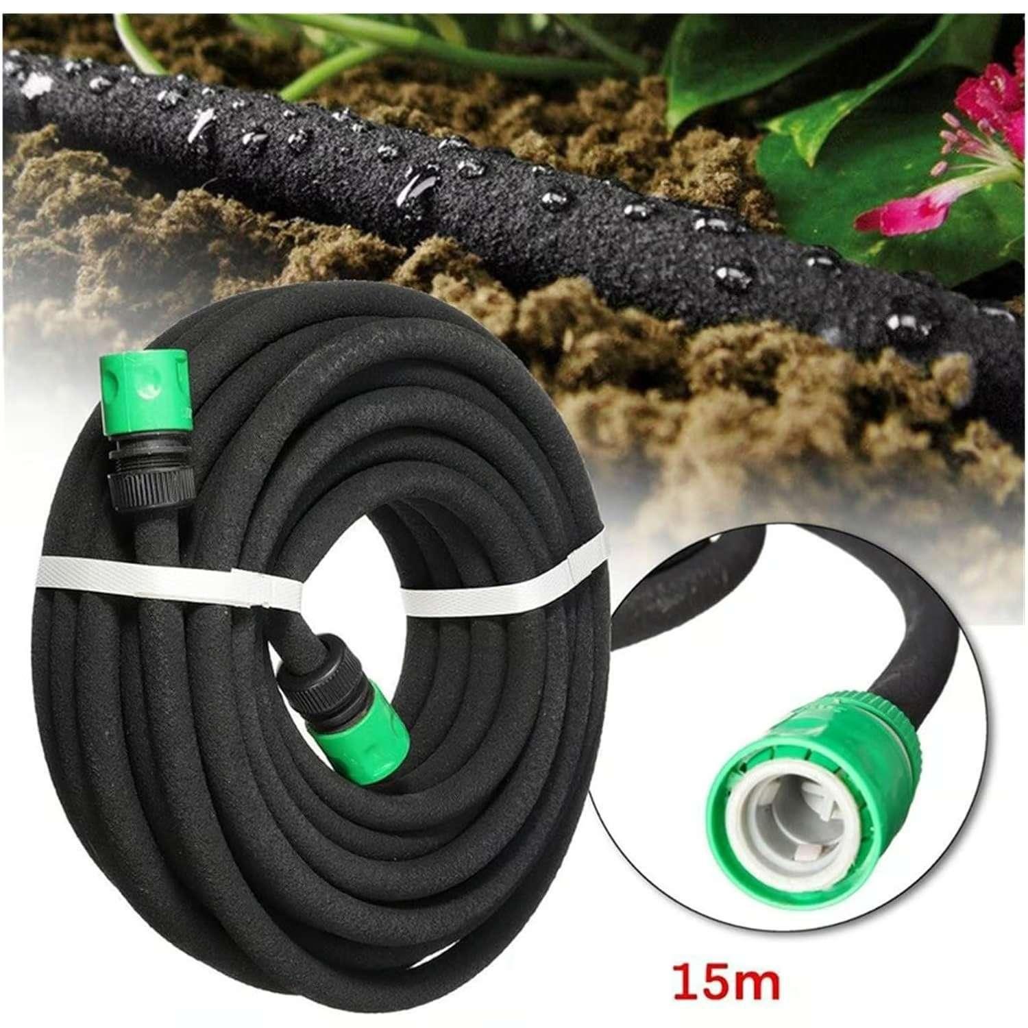 Manguera De Agua Por Goteo Remojo Riego Patio Jardin Poroso-3