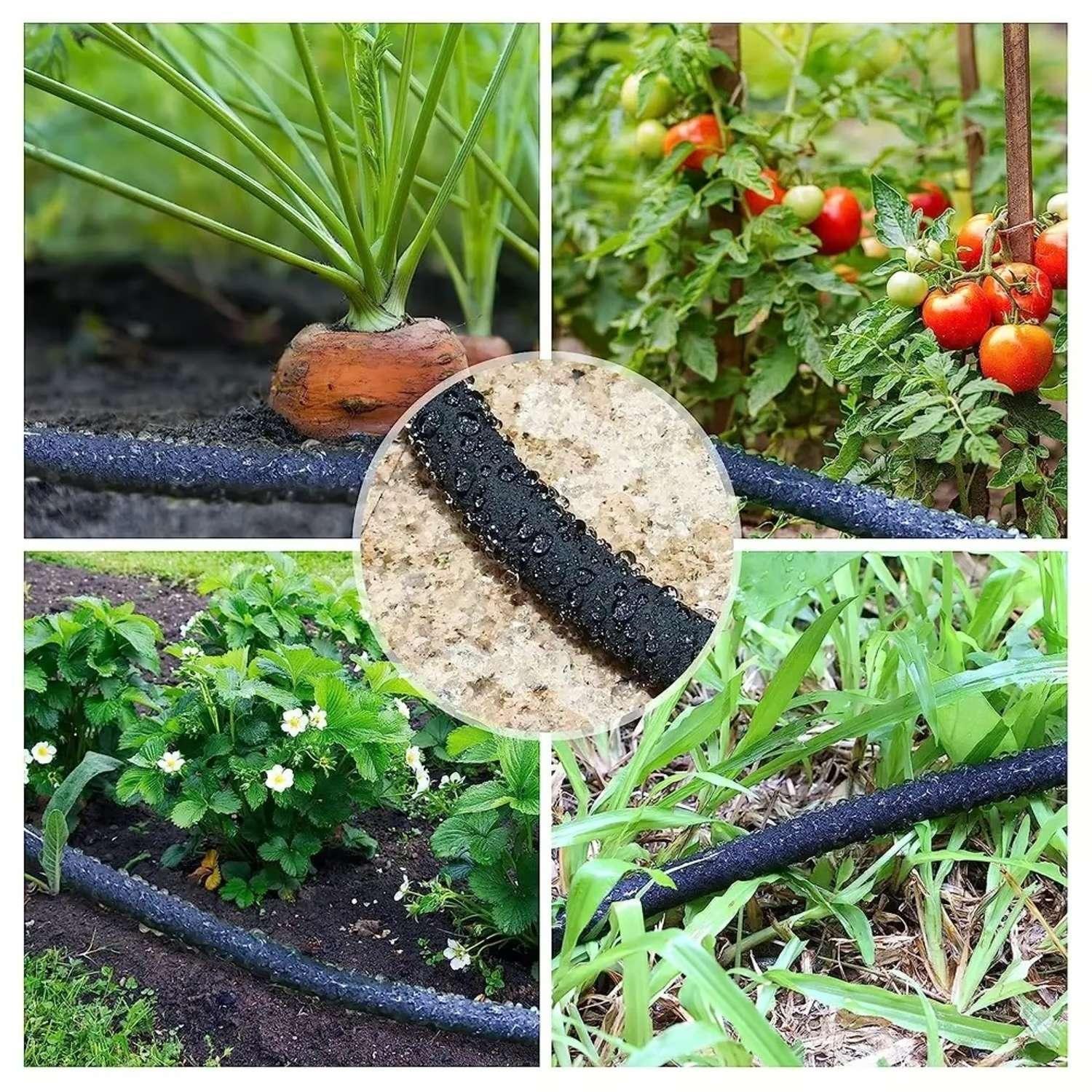 Manguera De Agua Por Goteo Remojo Riego Patio Jardin Poroso-6