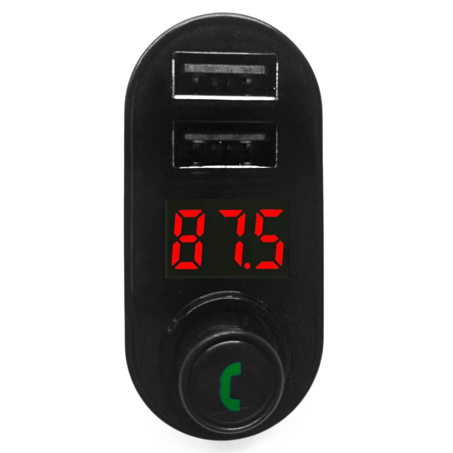 Transmisor Fm Auto Bluetooth Mp3 Manos Libre Pantalla Usb Bt-1