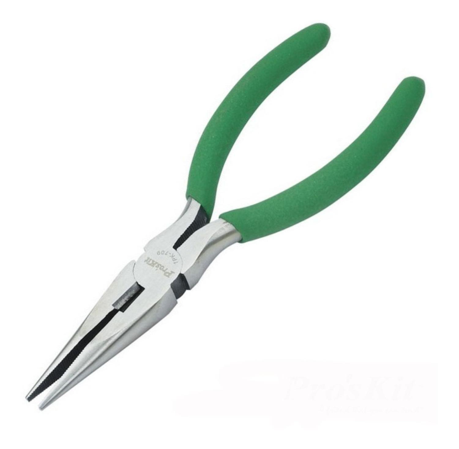 Alicate Punta Larga Plana Proskit 1pk-709-0