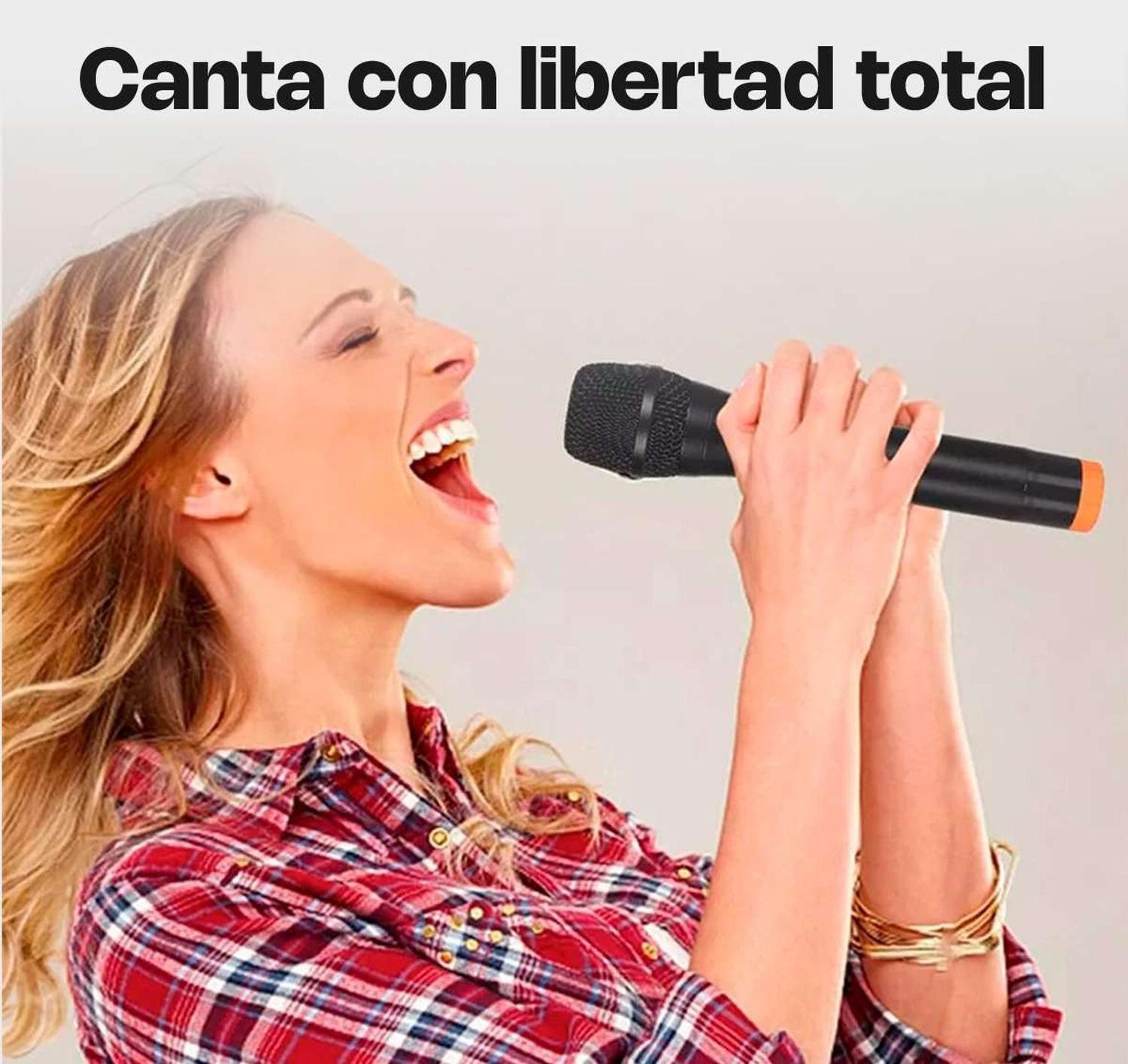 Microfono Inalambrico Pantalla Digital Led Para Karaoke-3