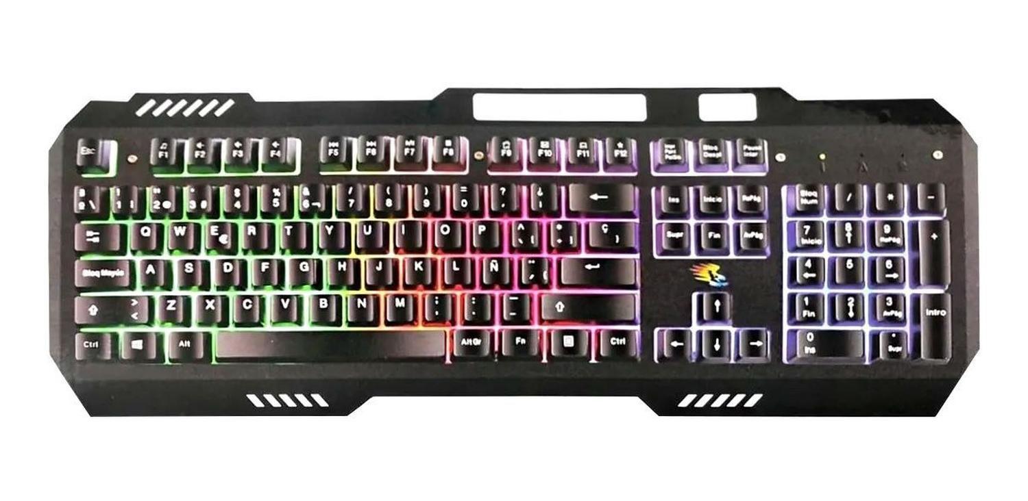 Kit Teclado Mouse Alambric Gamer Retroiluminado Pc Notebook-2