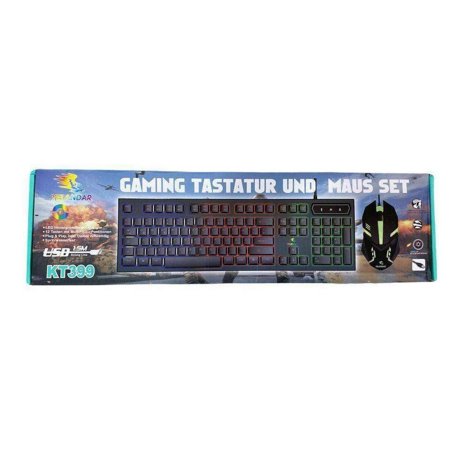 Kit Teclado Mouse Alambric Gamer Retroiluminado Pc Notebook-4