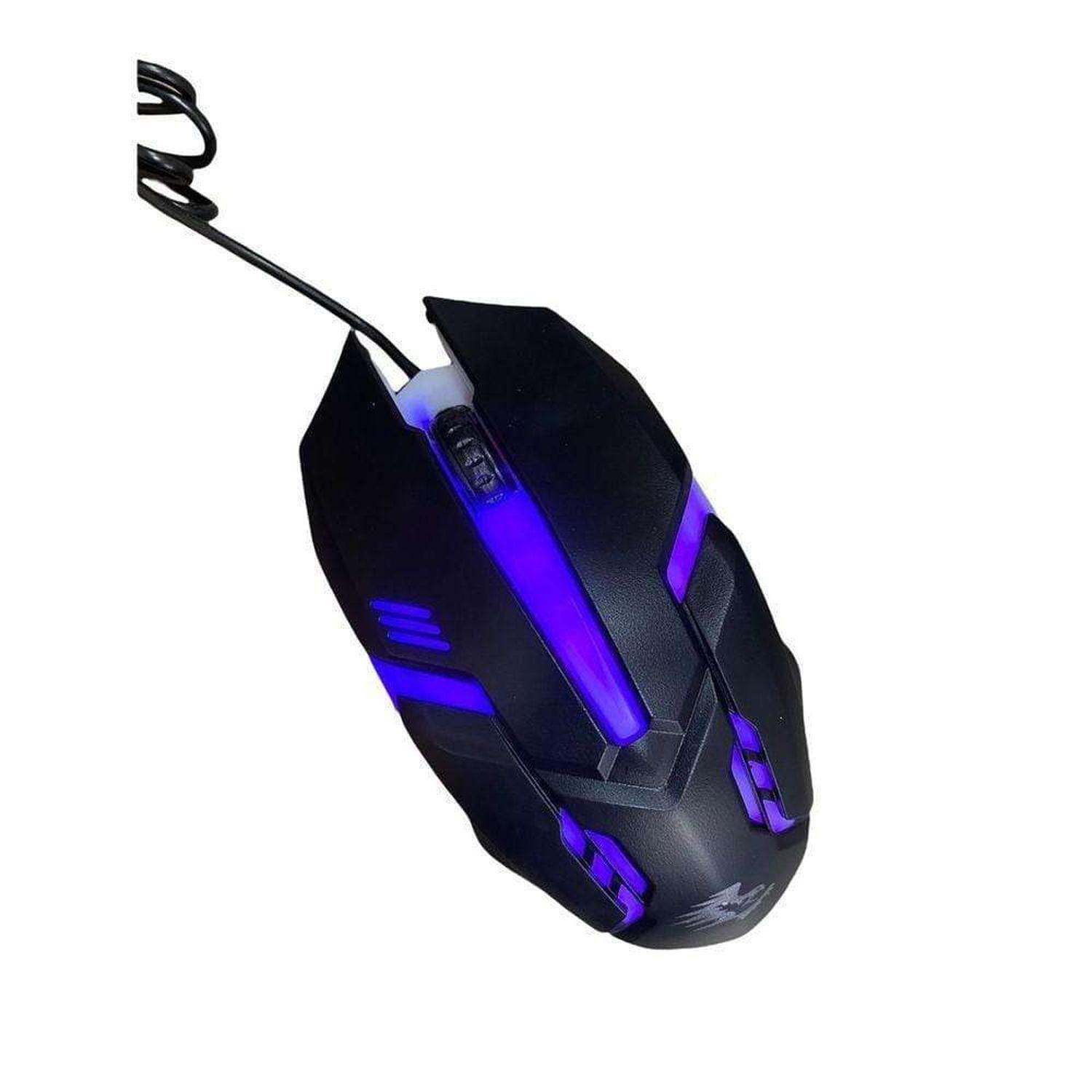 Kit Teclado Mouse Alambric Gamer Retroiluminado Pc Notebook-5