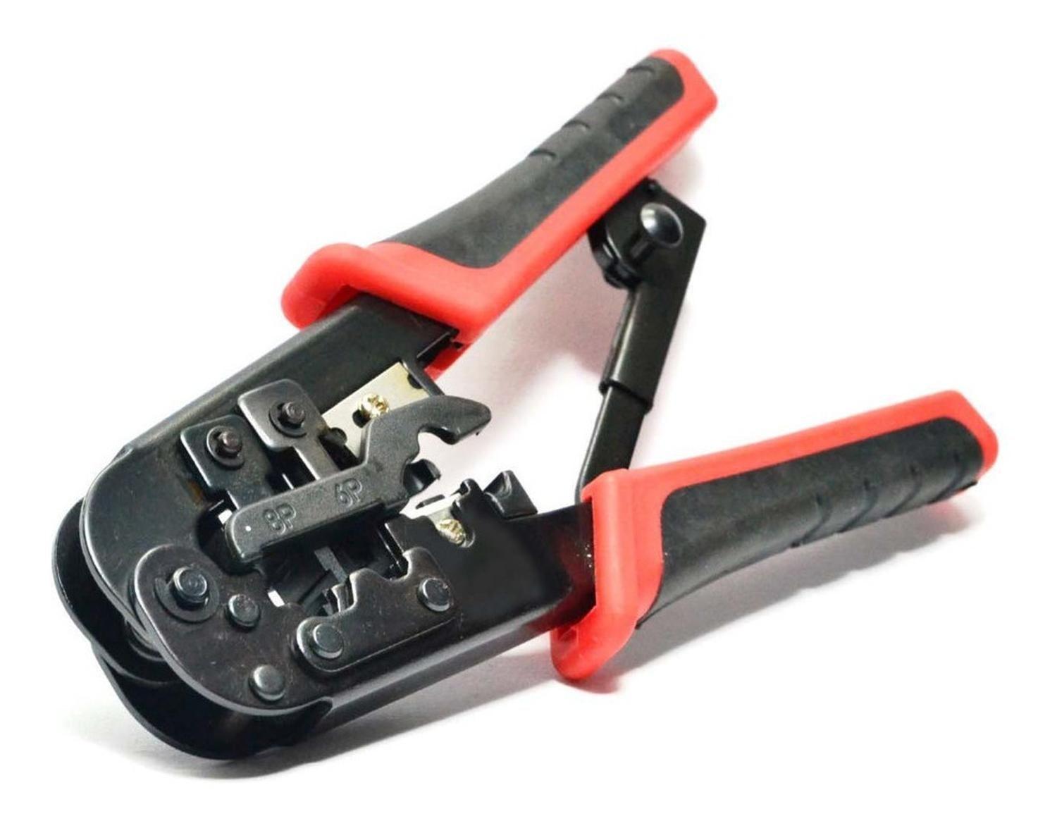 Crimpeadora Cable Red Metalica Alicate Crimpador RJ45 RJ12 RJ11-0
