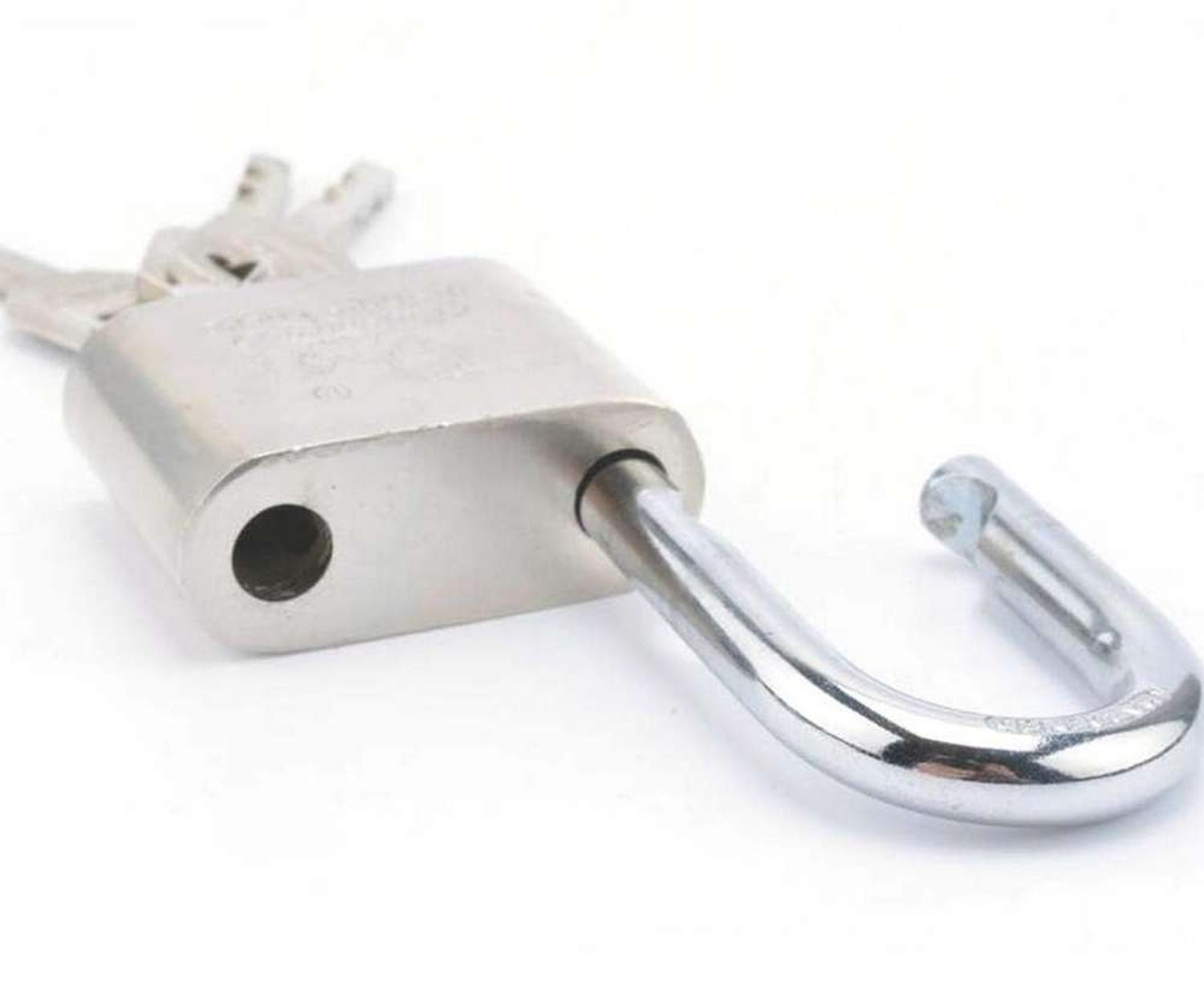 Candado A Llave Seguridad 50mm Metal Maleta Casillero Locker-4